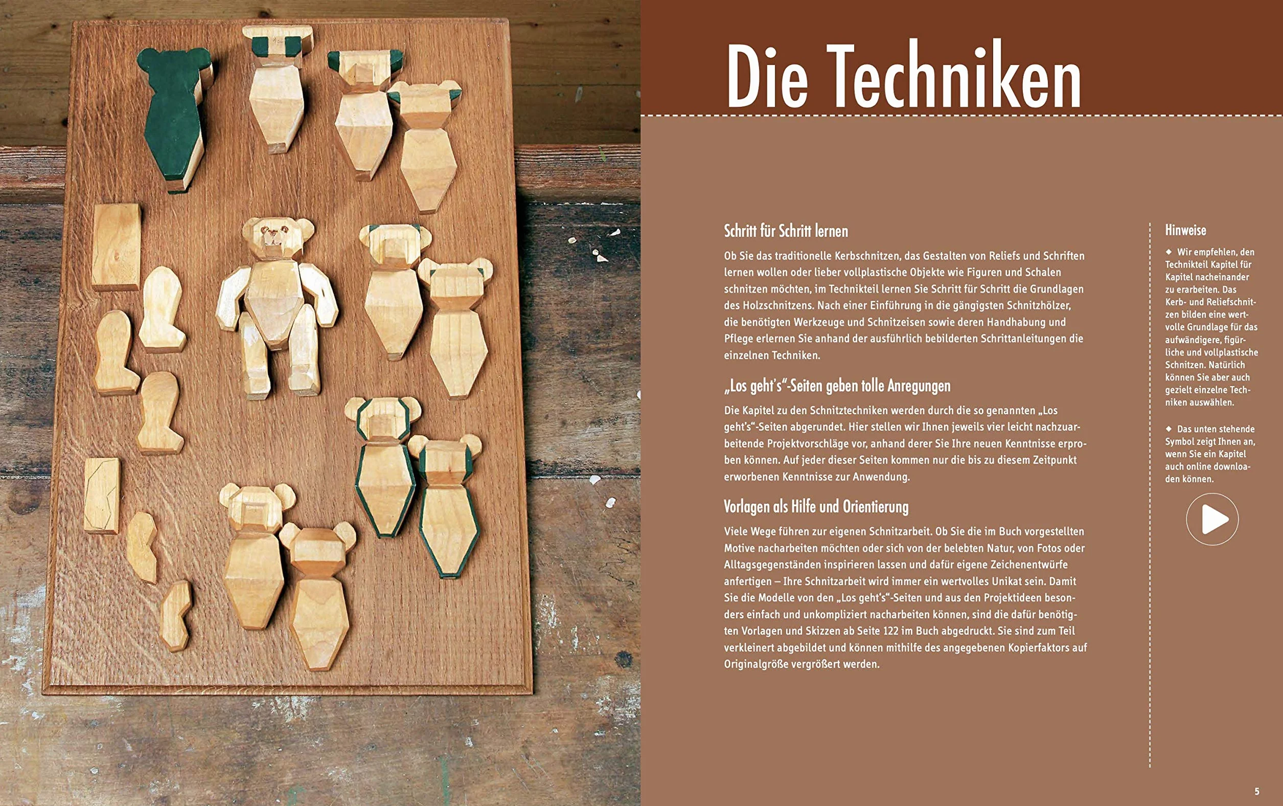 Schnitzen: Das Grundlagenbuch. Mit Online-Tutorialvideos