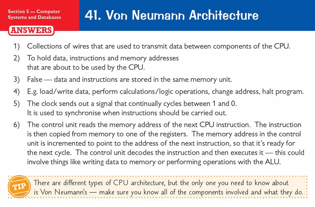 GCSE Computer Science AQA Revision Question Cards