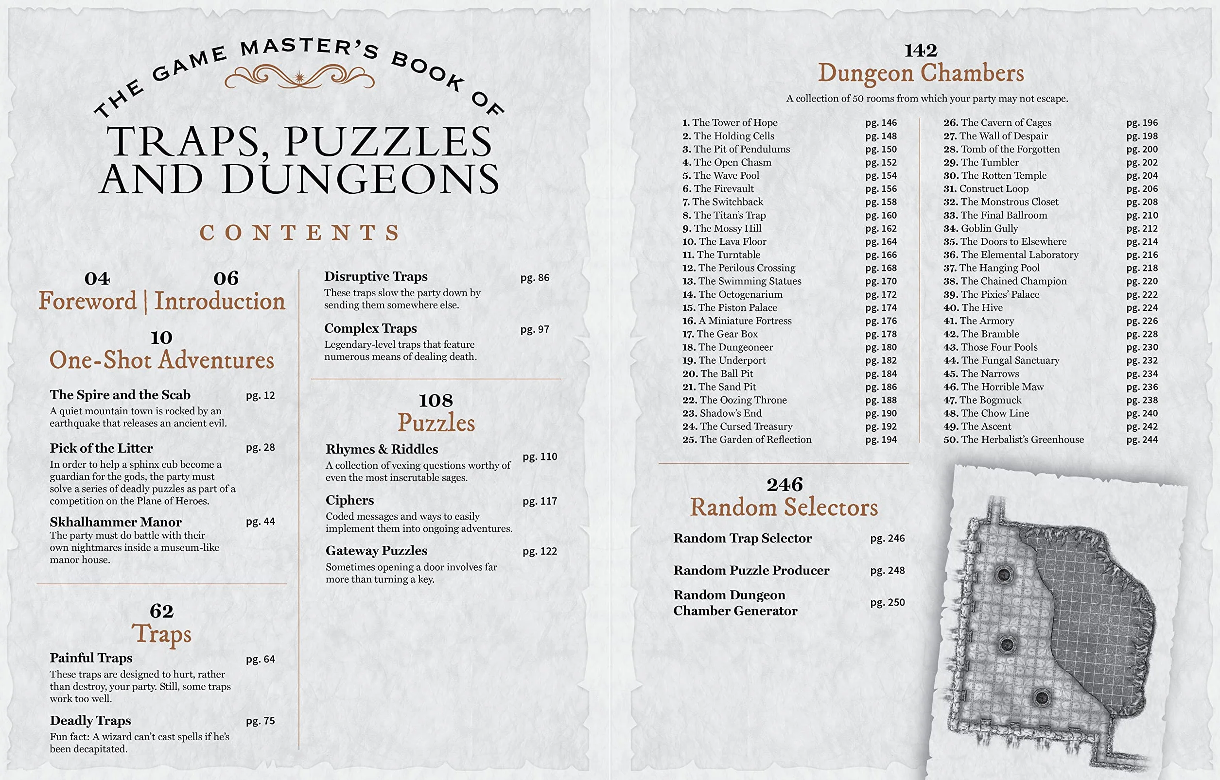 The Game Master's Book of Traps, Puzzles and Dungeons: A Punishing Collection of Bone-Crunching Contraptions, Brain-Teasing Riddles and ... Locations for 5th Edition RPG Adventures