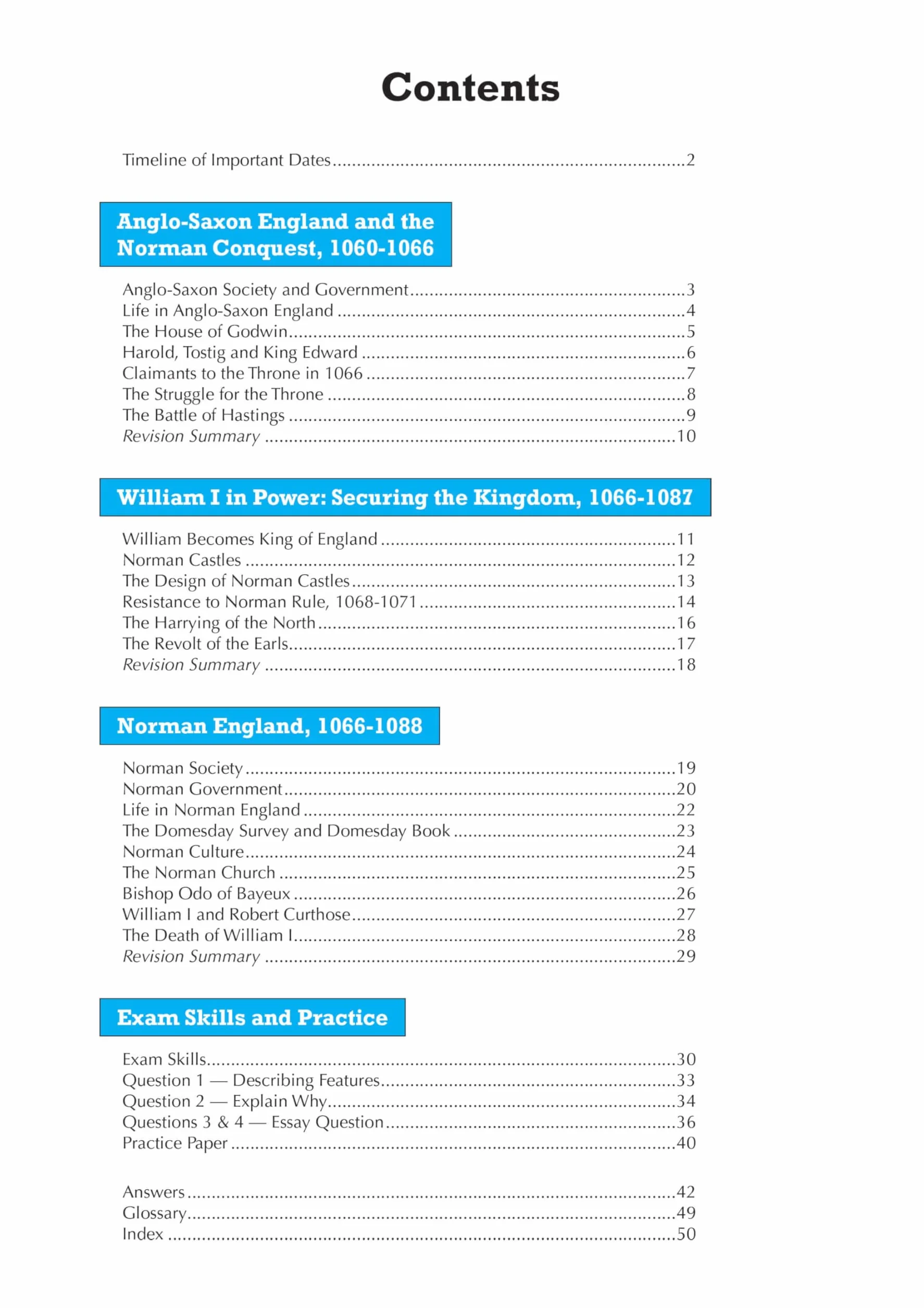 New GCSE History Edexcel Revision & Exam Practice - Anglo-Saxon and Norman England, c1060-1088