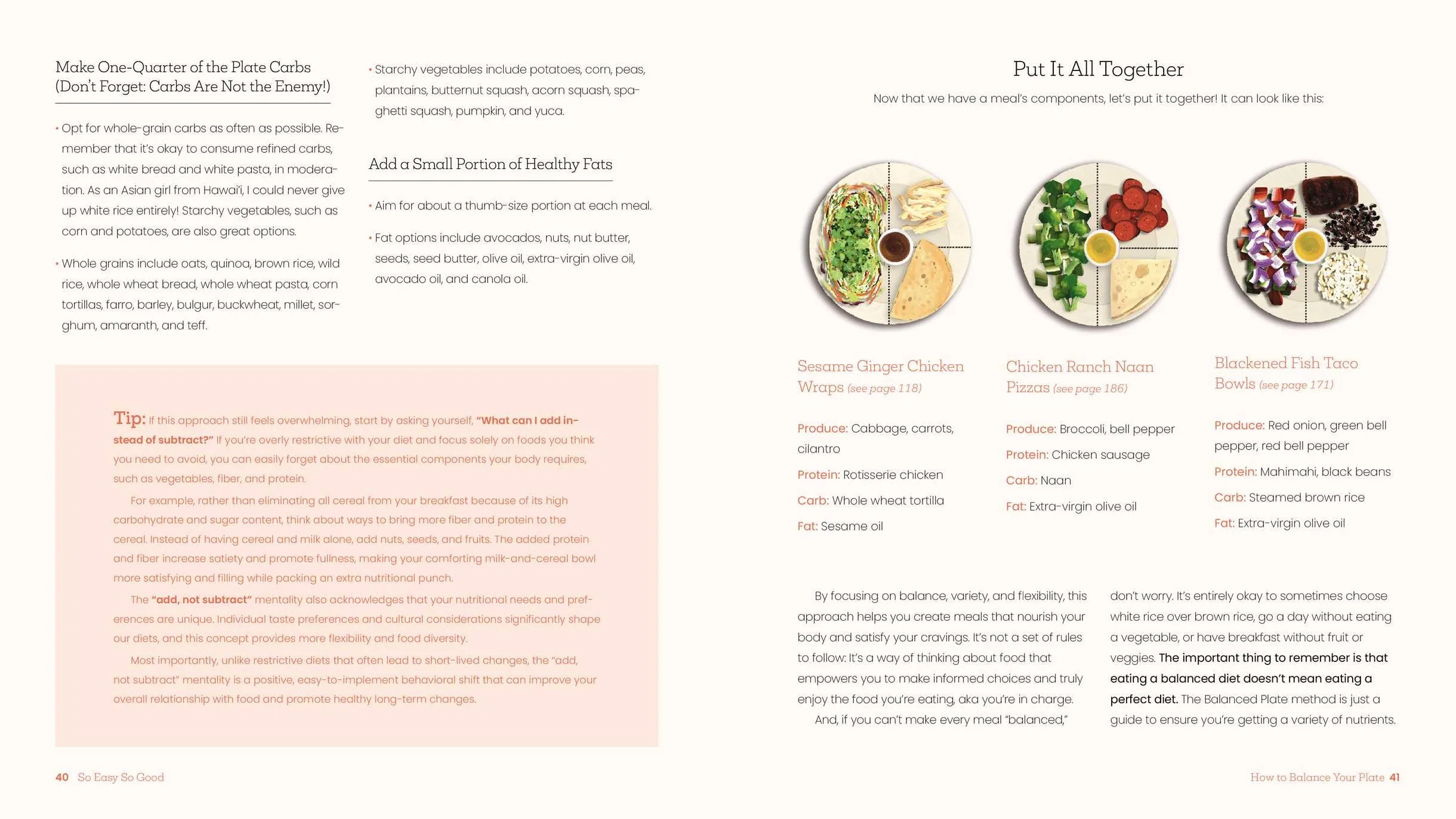 So Easy So Good: Delicious Recipes and Expert Tips for Balanced Eating (a Cookbook)
