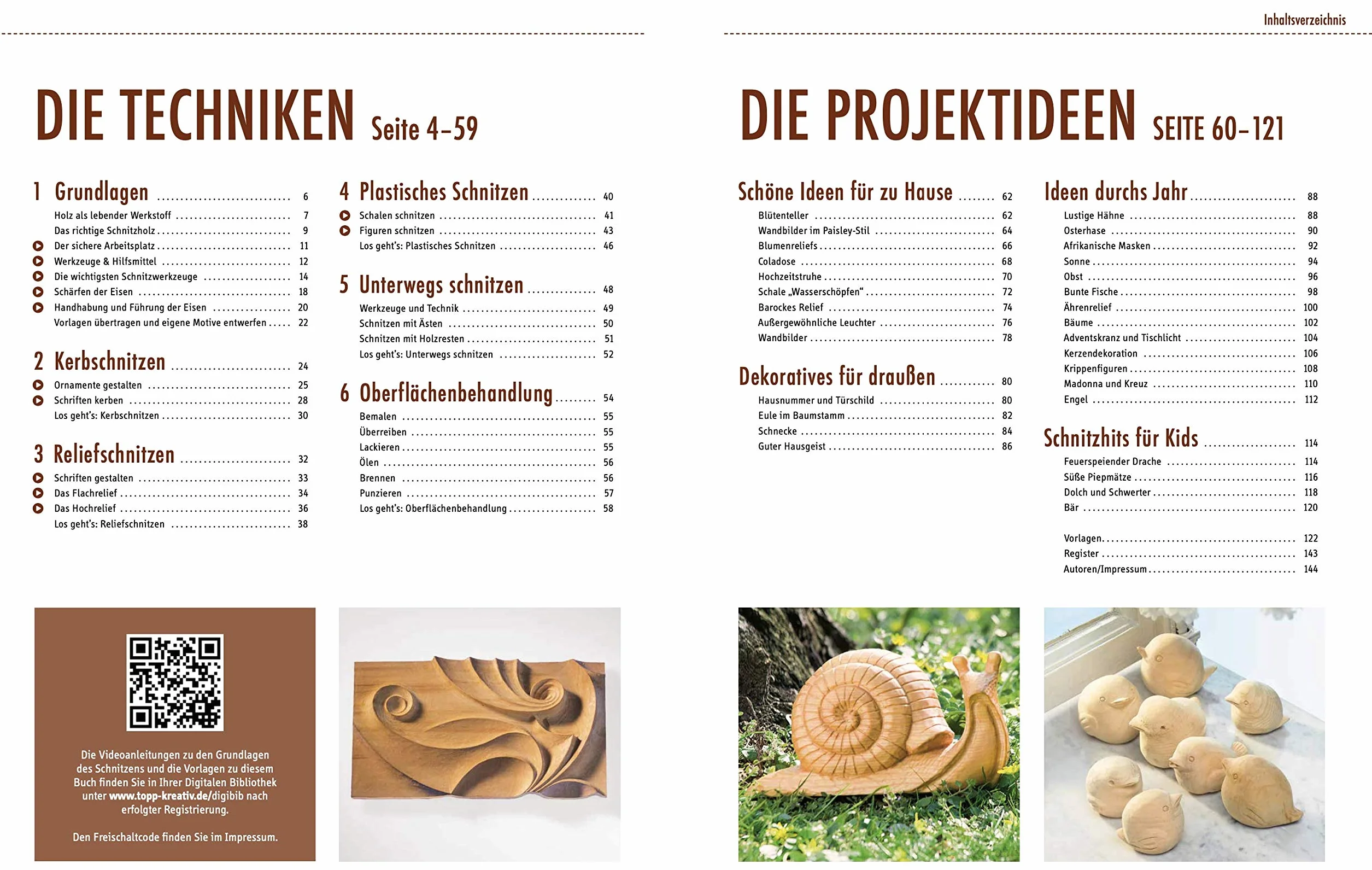 Schnitzen: Das Grundlagenbuch. Mit Online-Tutorialvideos