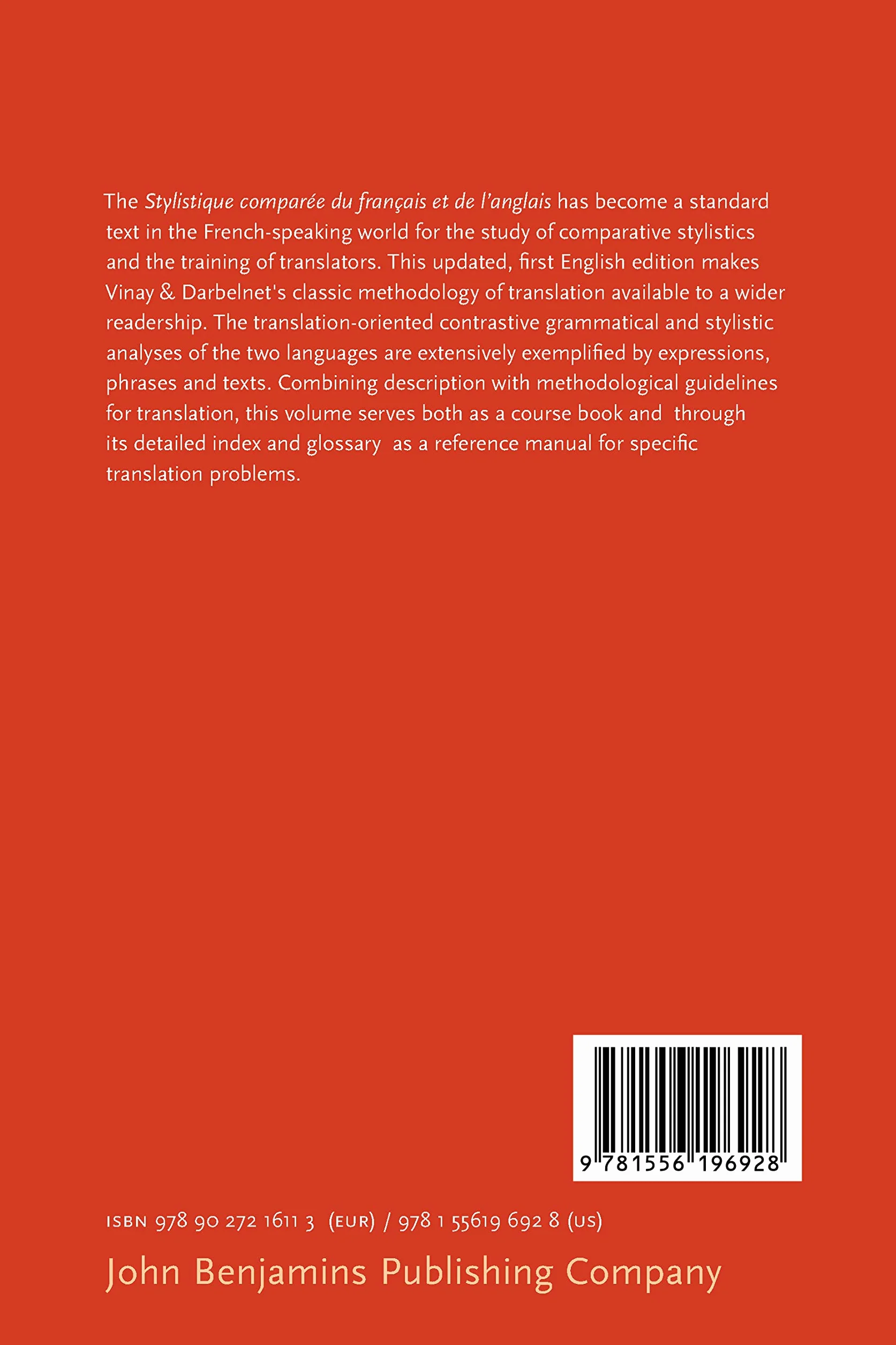 Comparative Stylistics of French and English: A methodology for translation: 11
