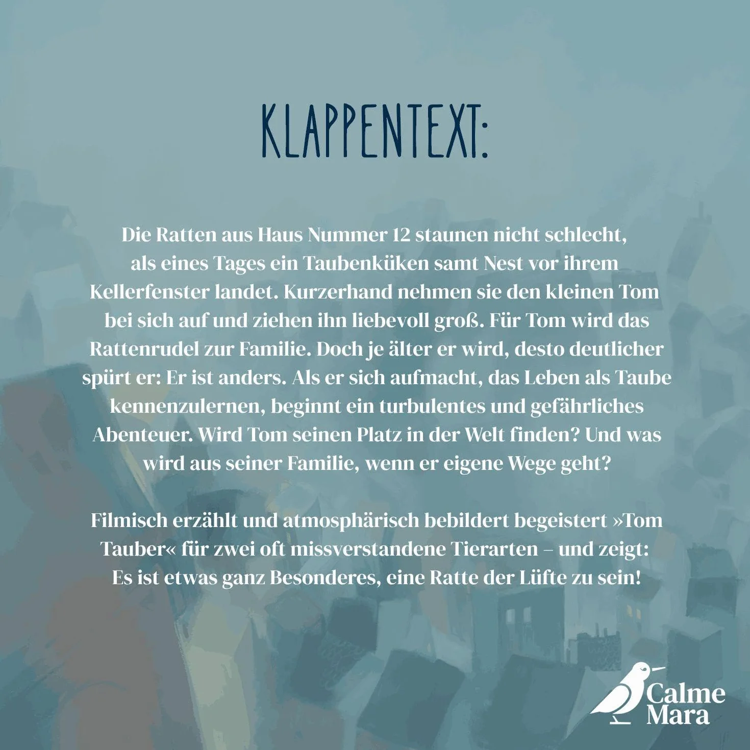 Tom Tauber - Ratte der Lüfte: Bilderbuch für Kinder ab 4 über Stadttauben, Familie und Selbstfindung
