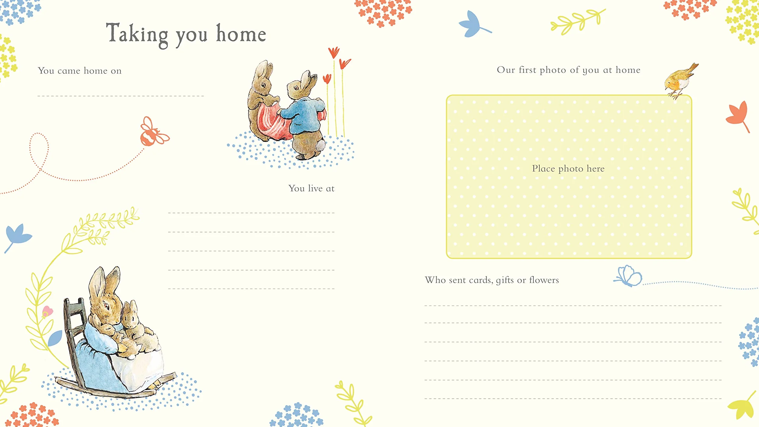 Peter Rabbit Baby Record Book