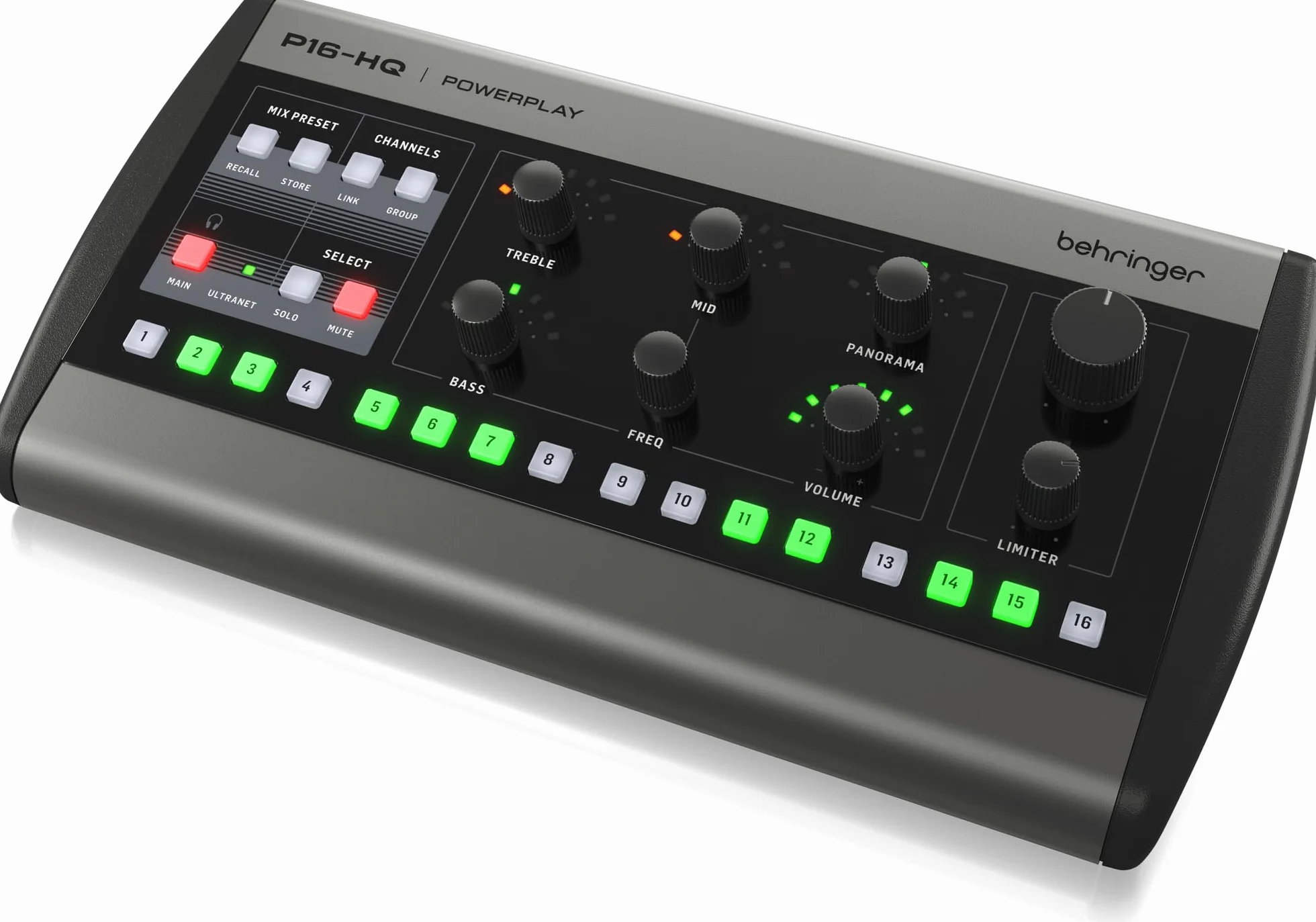 Behringer P16-HQ kanał osobisty mikser monitorujący wysokiej jakości konwersja D/A i precyzyjna kontrola tonów