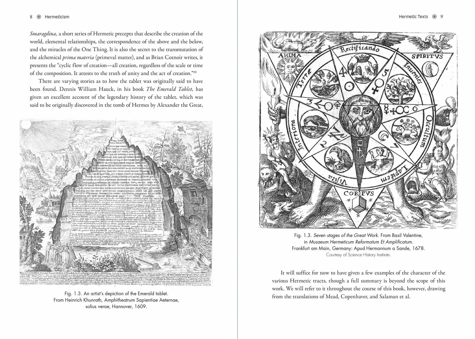 Hermetic Philosophy and Creative Alchemy: The Emerald Tablet, the Corpus Hermeticum, and the Journey Through the Seven Spheres