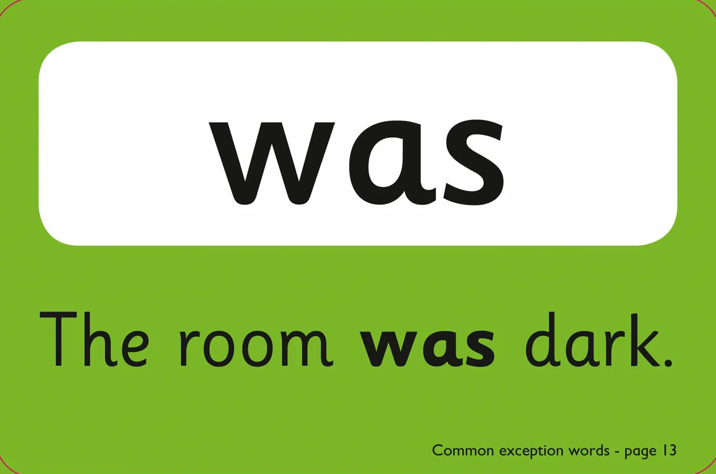 Common Exception Words Flashcards: Ideal for home learning
