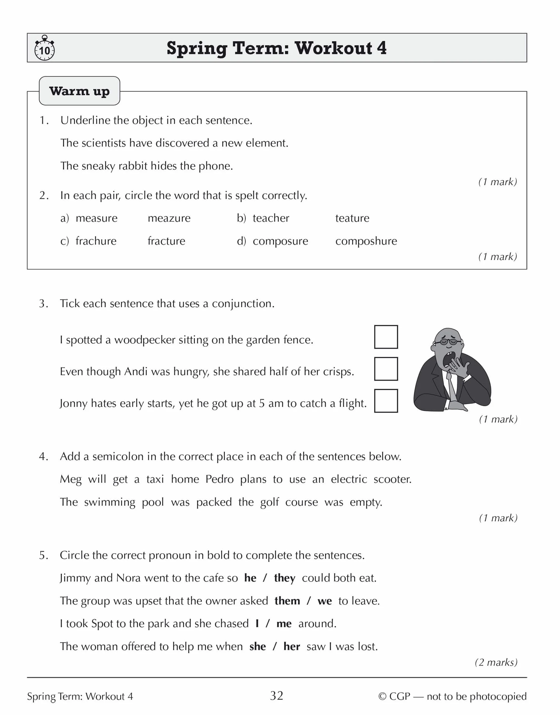 KS3 Year 7 Spelling, Punctuation and Grammar 10-Minute Weekly Workouts