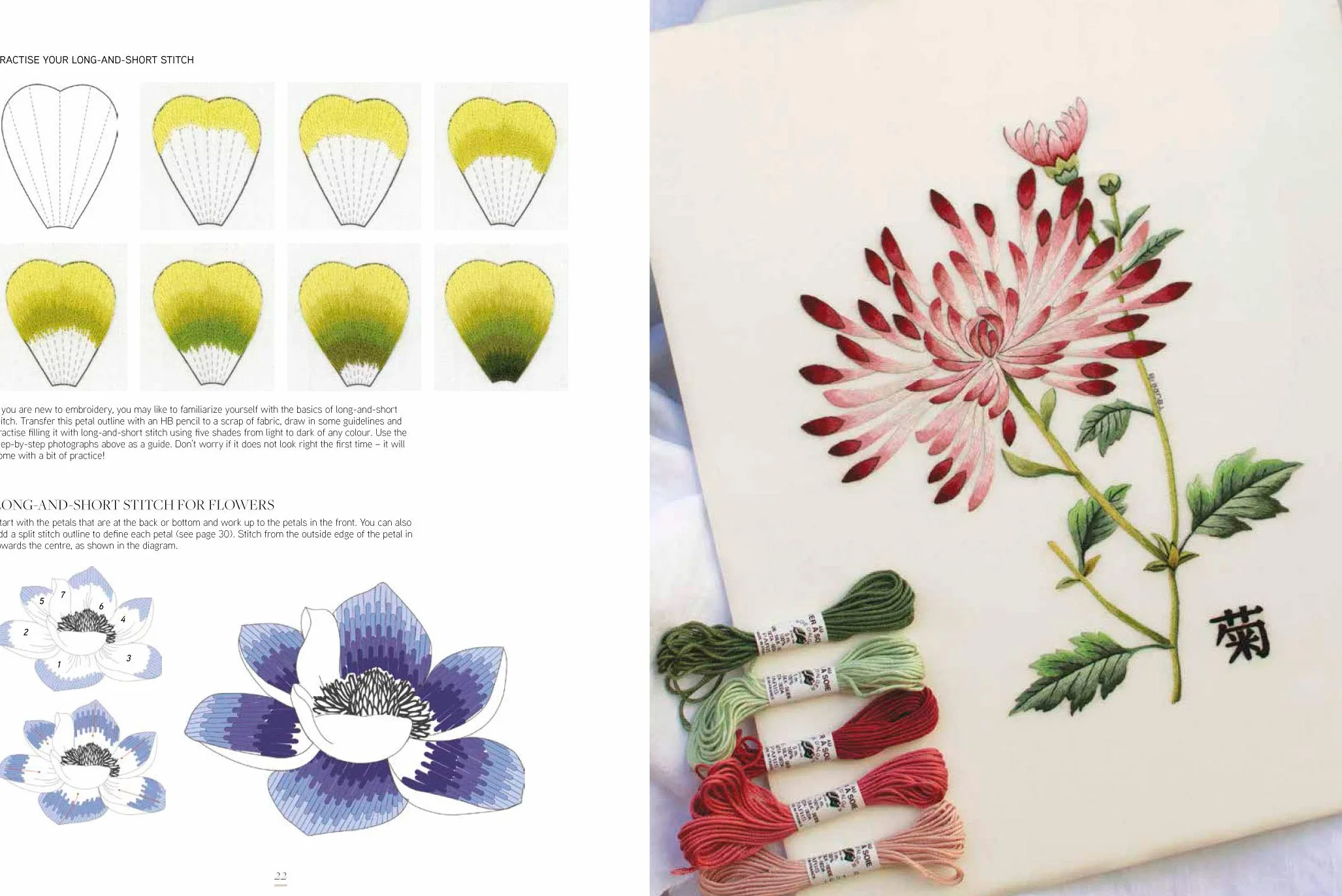 The Kew Book of Embroidered Flowers: 11 Inspiring Projects with Reusable Iron-On Transfers