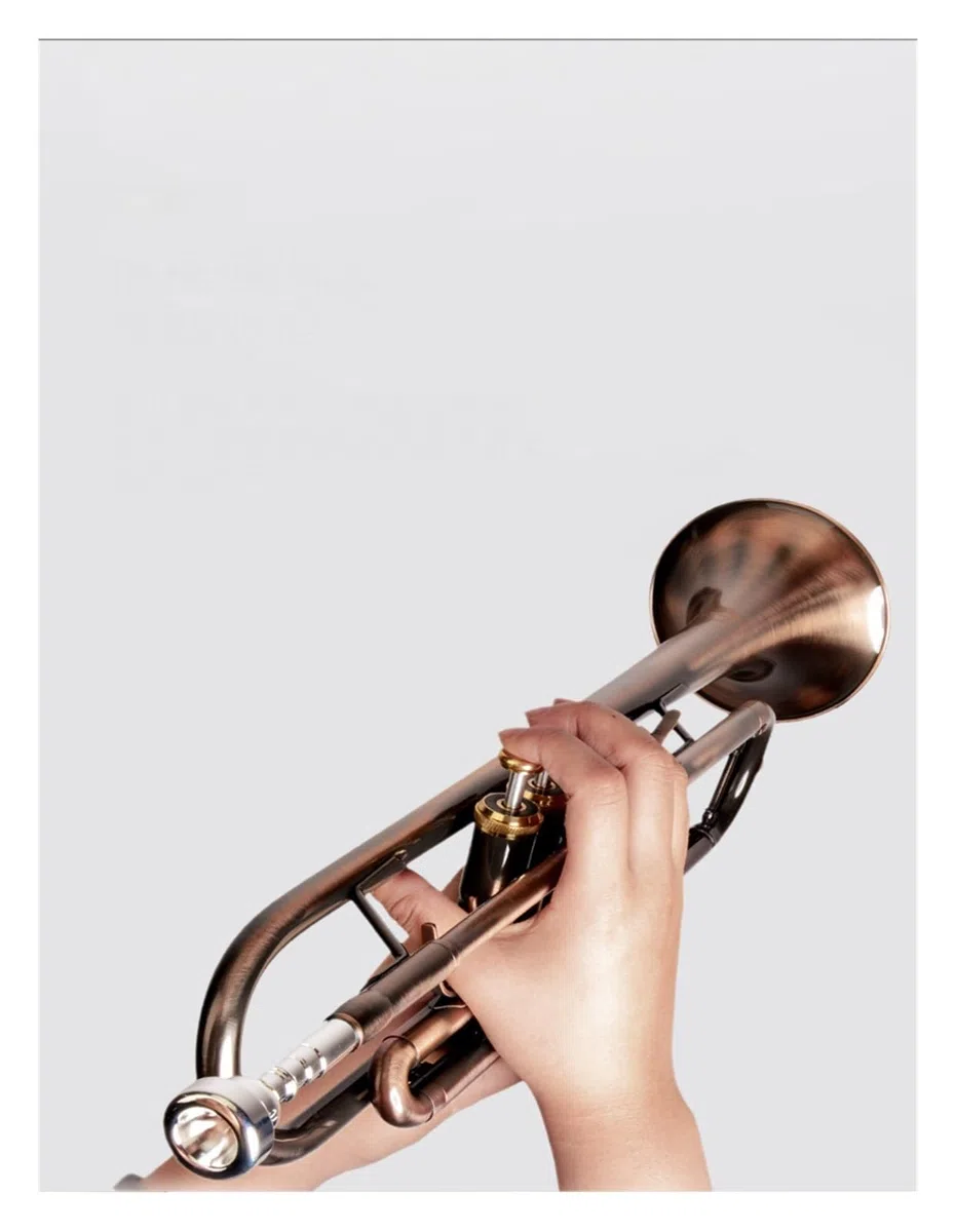trąbka instrument Zabytkowa trąbka w kolorze B-dur trąbka trąbkowa