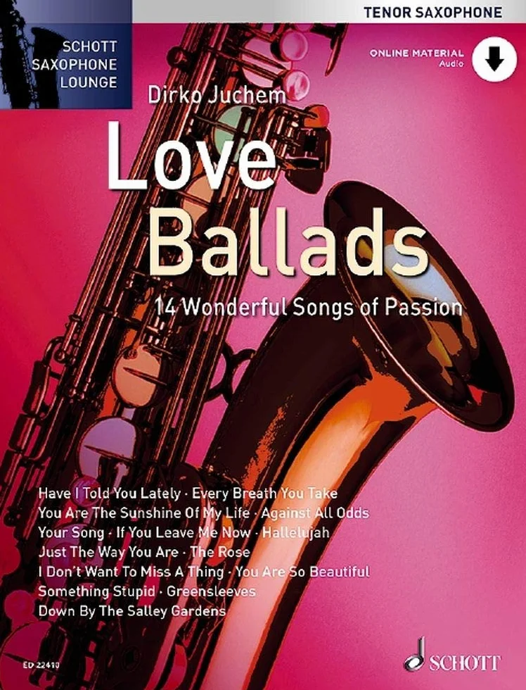 Love Ballads: 14 Wonderful Songs of Passion. tenor saxophone.