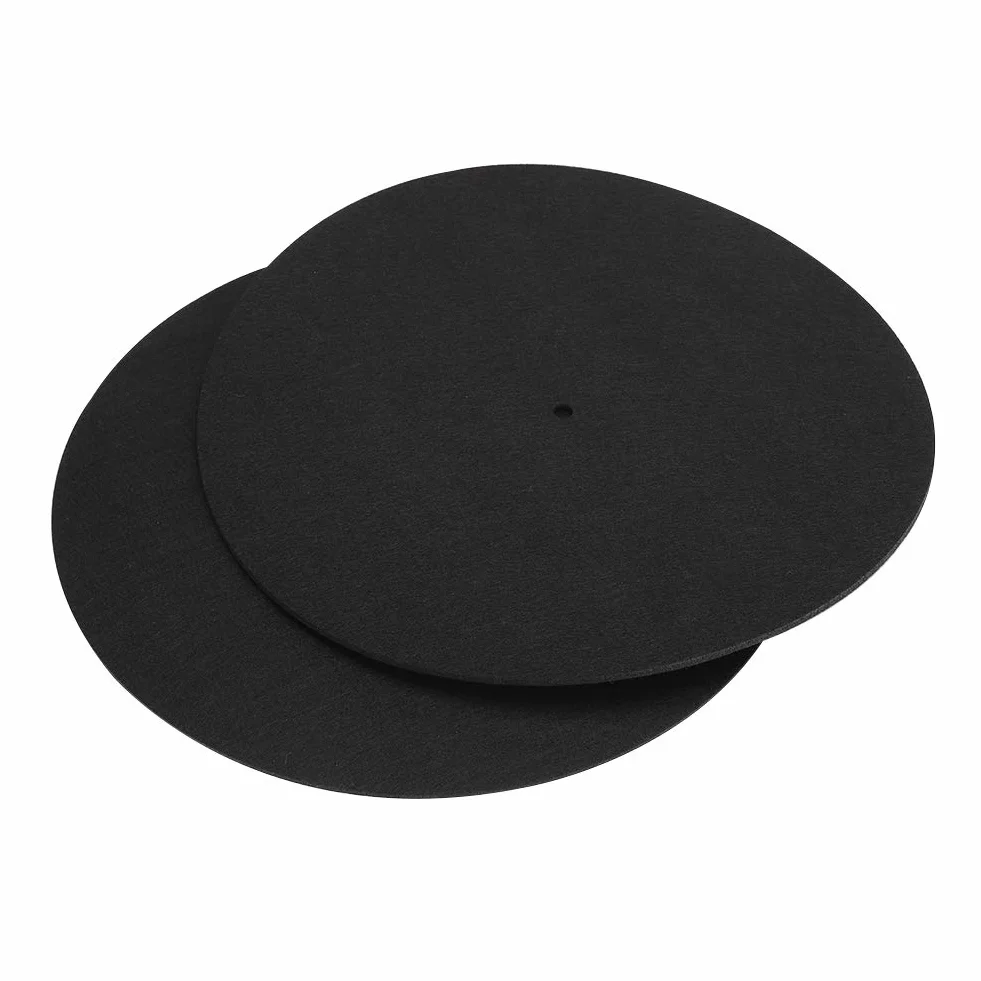2 szt. 30 cm miękki filc gramofon gramofon mata antypoślizgowa antystatyczna podkładka do nagrywania, ultracienka antystatyczna winylowa gramofon ochronny