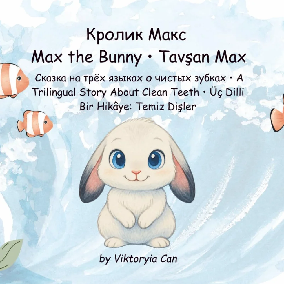 Max the Bunny: A Trilingual Children’s Book: English • Russian • Turkish – Learning to Brush Teeth with Max!