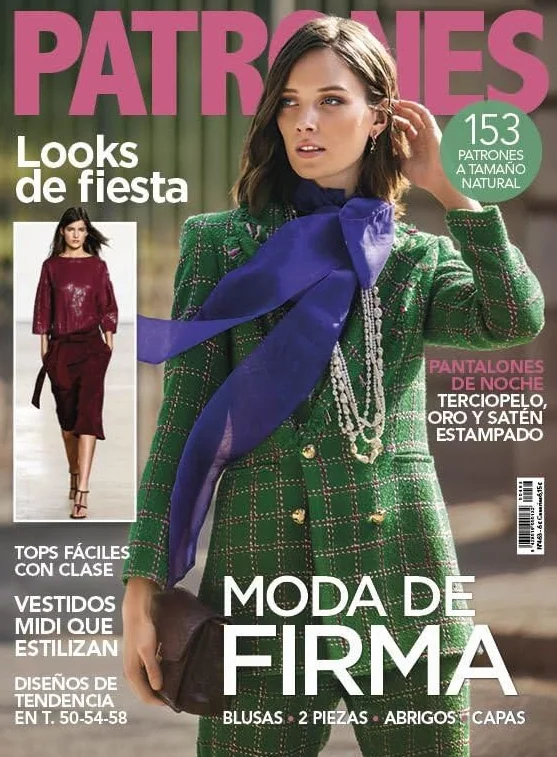 Revista Patrones #463 | Moda de firma: Blusas - 2 piezas- Abrigos - Capas