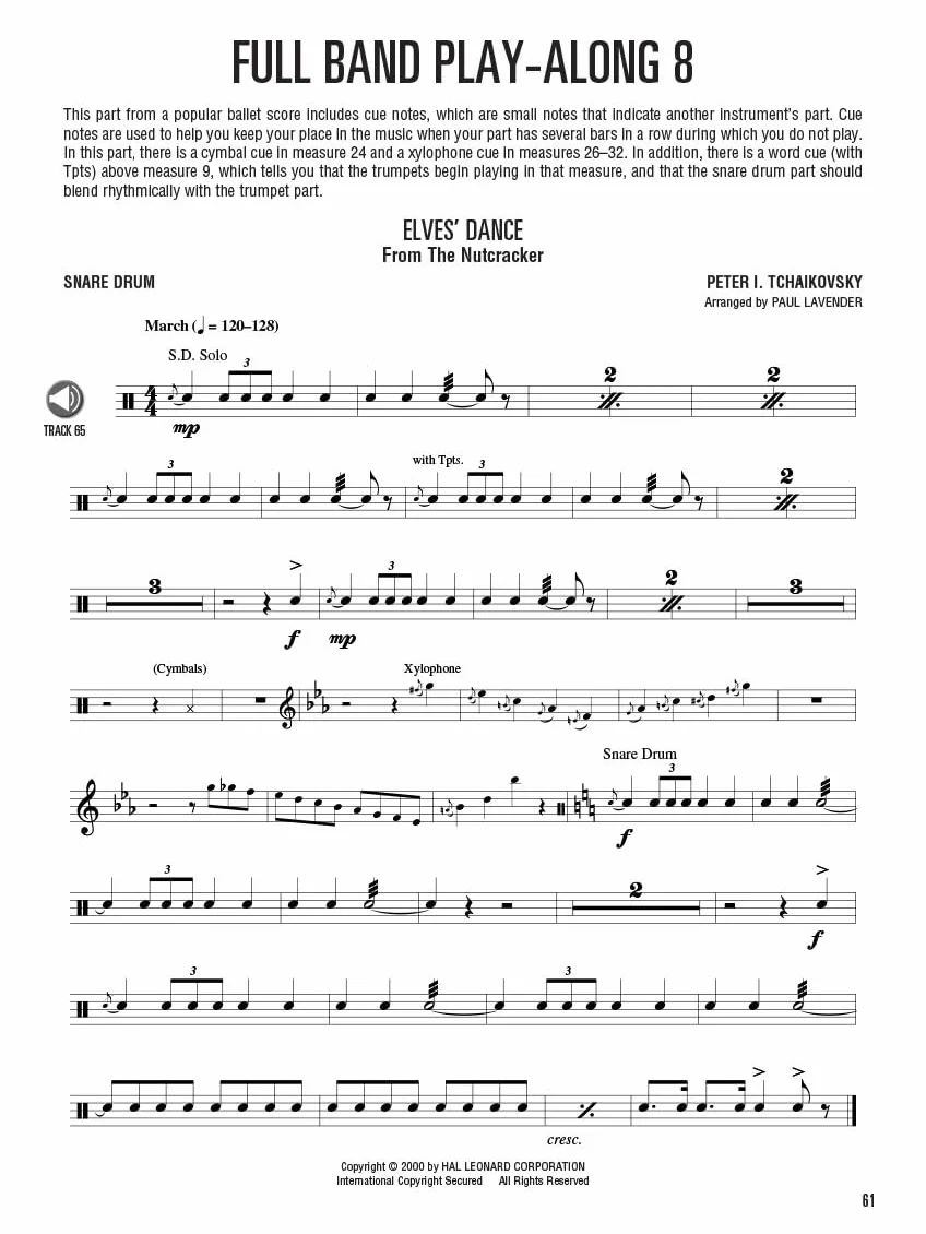 Hal leonard snare drum method caisse claire: The Musical Approach to Snare Drum for Band and Orchestra
