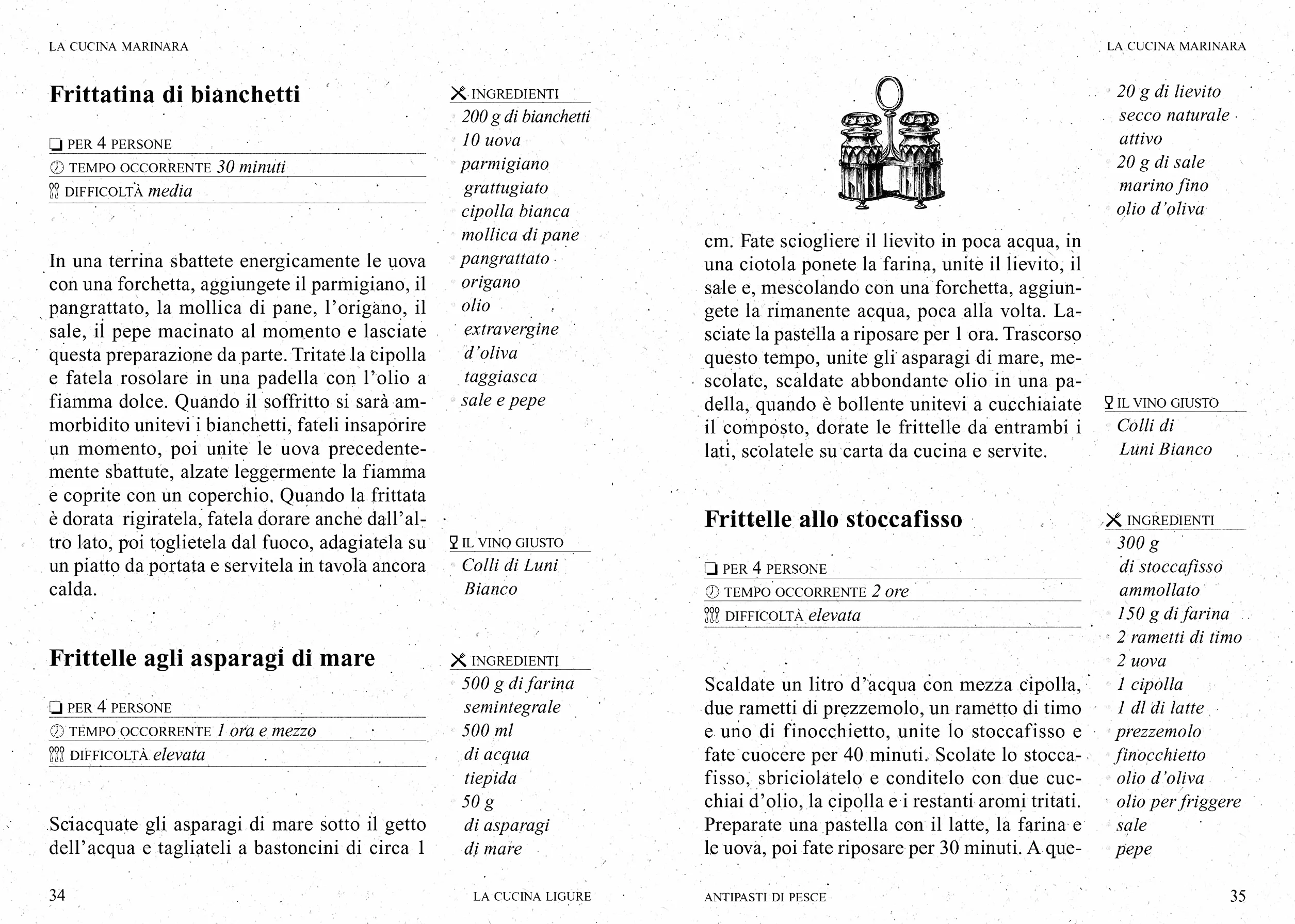 Ricette marinare della Liguria