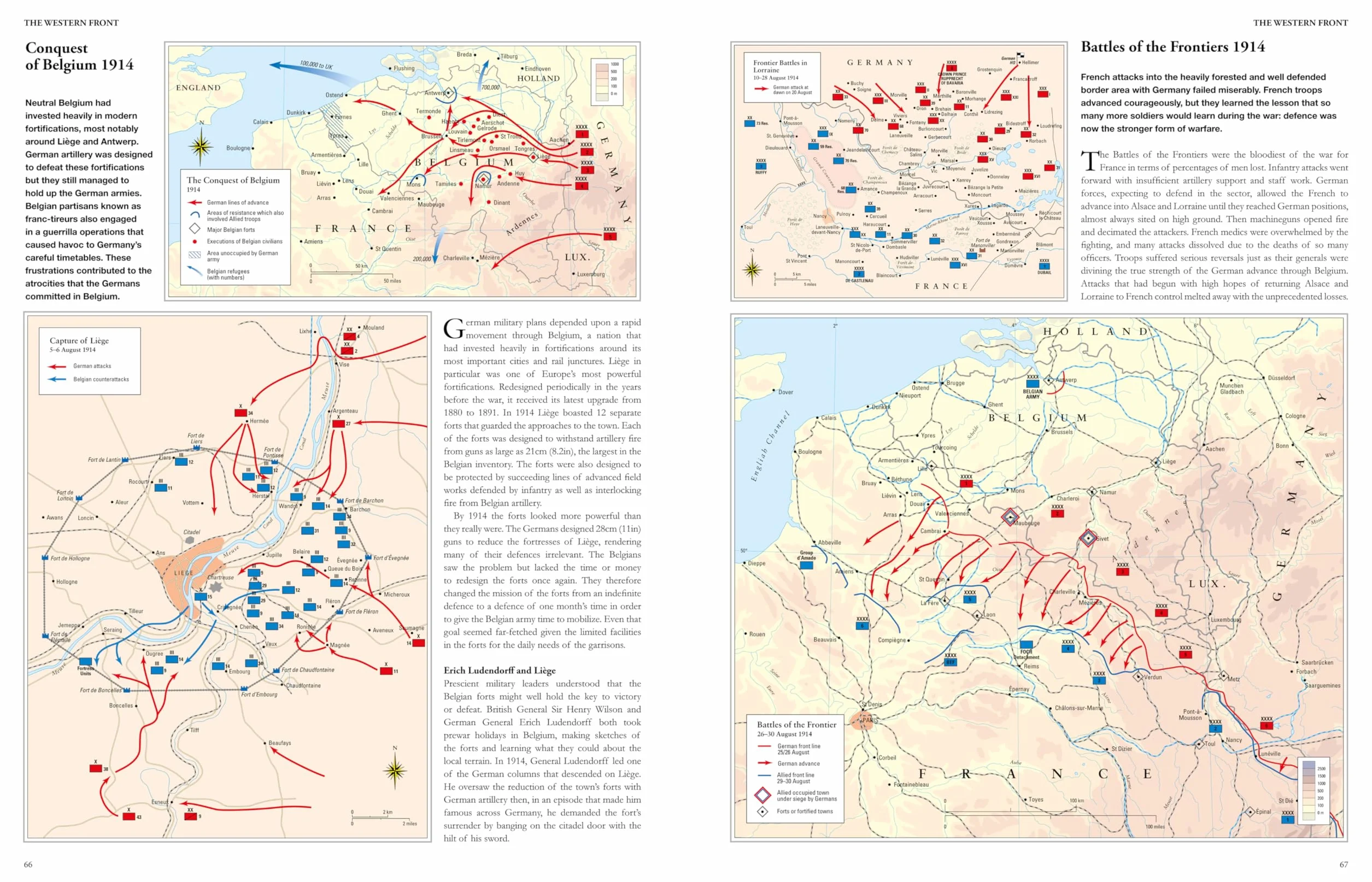 World War I Illustrated Atlas: Campaigns and Battles from 1914 to 1918