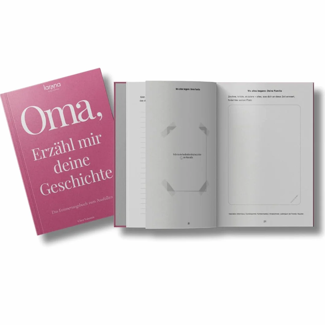 Oma, erzähl mir deine Geschichte: Das Erinnerungsbuch zum Ausfüllen | Ein persönliches und besonderes Geschenk für Großmütter – zum Verschenken und Zurückbekommen