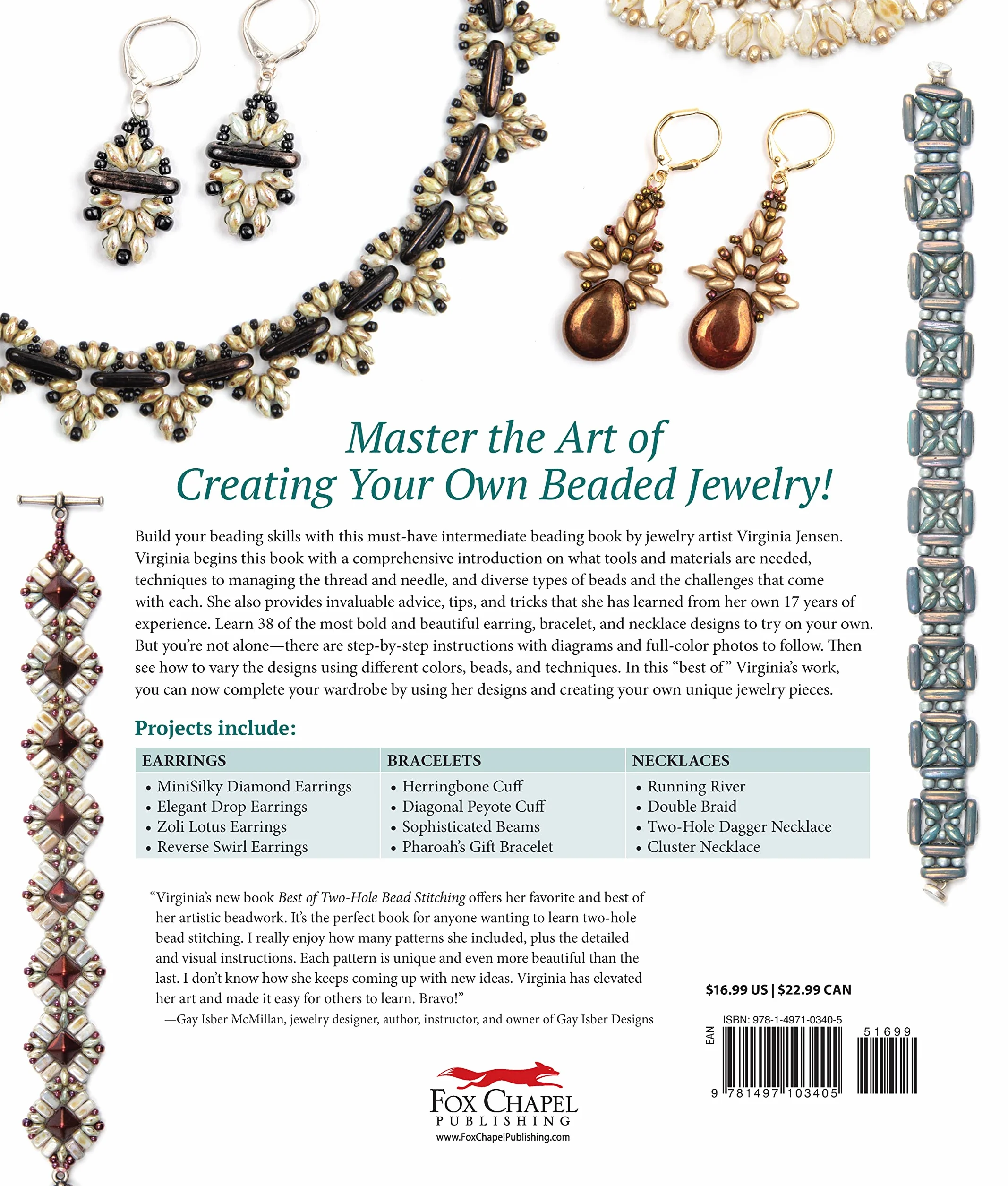 Best of Two-Hole Bead Stitching: Making Beautiful Earrings, Bracelets and Necklaces for a Timeless Jewelry Wardrobe