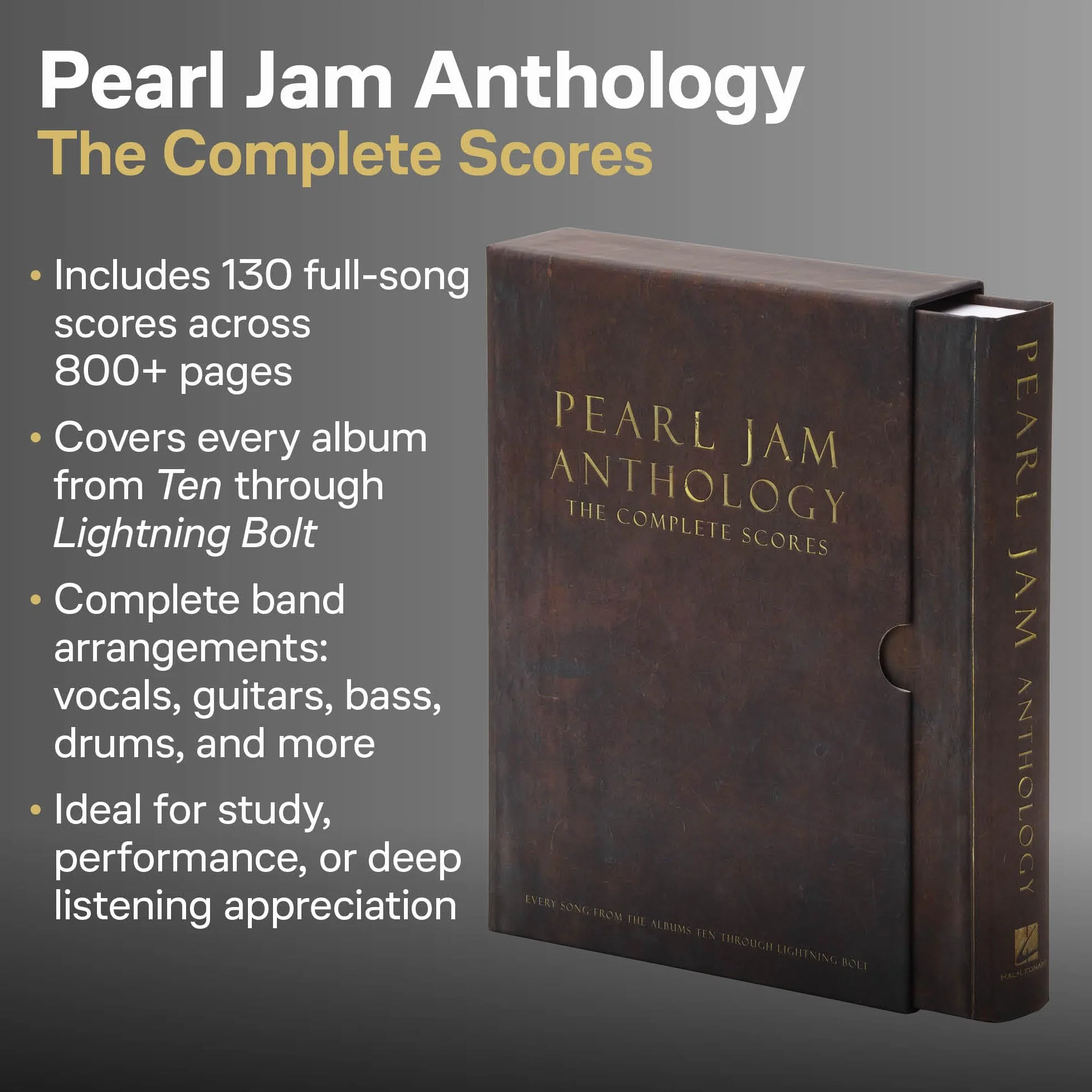 Pearl jam anthology - the complete scores - transcribed scores: Deluxe Box Set