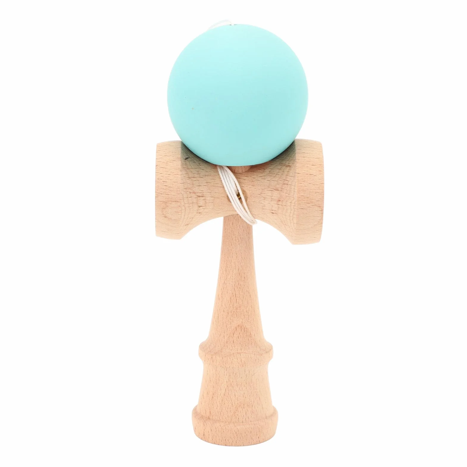 Kendama Toy, Wooden Catch Ball Kendama Wooden Kendama Toy Portable Kendama Poprawia koordynację Oka Dłoni ze Sznurkiem do Pomieszczenia i na Zewnątrz (PURPLE) (GREEN)