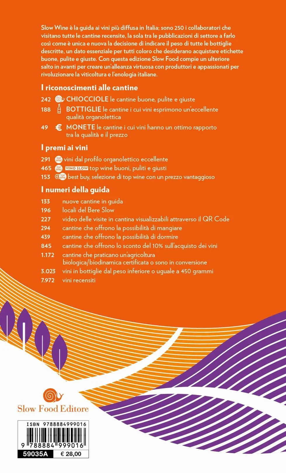 Slow wine 2026. Vite, vigne, vini d'Italia. Con QR code per video delle cantine