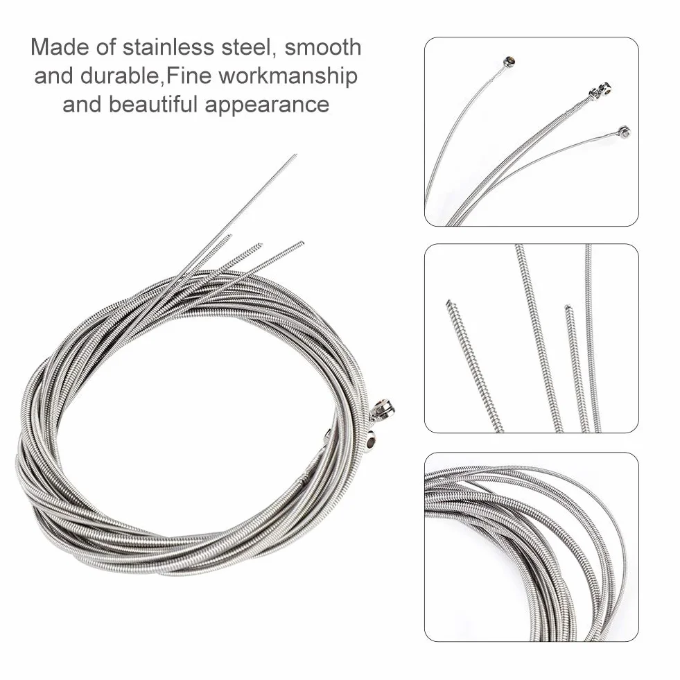 Zenithaura Electric Bass Strings, 5 szt. Akcesoria częściowe stali nierdzewnej dla gitarzystów