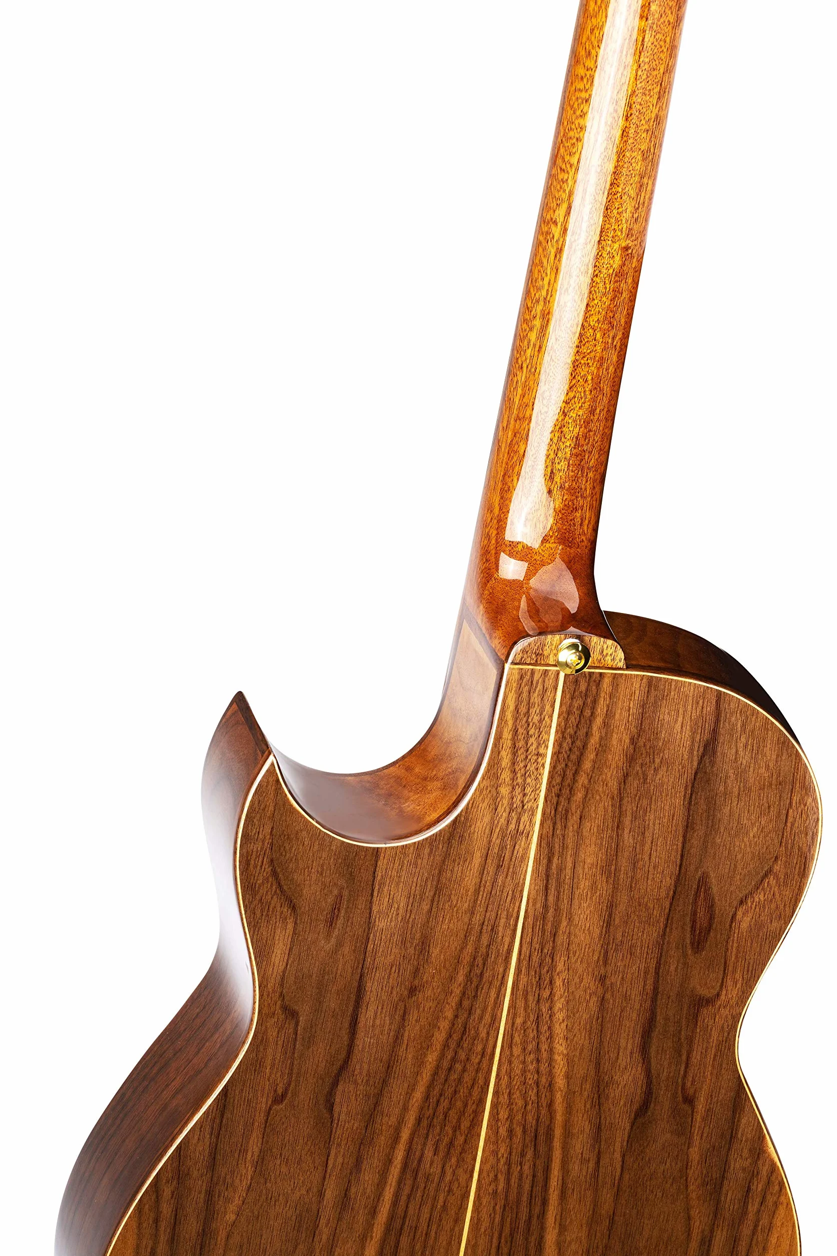 Ortega Guitars Classical Guitar Electro-Acoustic – Wąski Gryf, Korpus Thinline – Seria Signature – W Zestawie Pokrowiec i Folia Ochronna – Lity Cedr/Orzech, Wykończenie Naturalne (FLAMETAL-TWO)