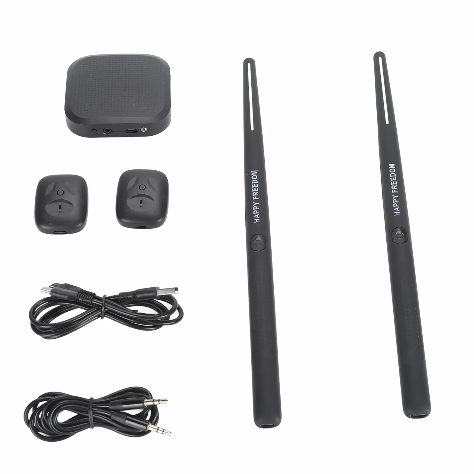 Wirtualny Bęben Powietrzny, Bęben Powietrzny ABS 3D z Czujnikiem Ruchu i Pałeczkami, Pedały, Bluetooth 8 Dźwięków, Elektroniczny Zestaw Perkusyjny do Domu Biuro Na Dworze,
