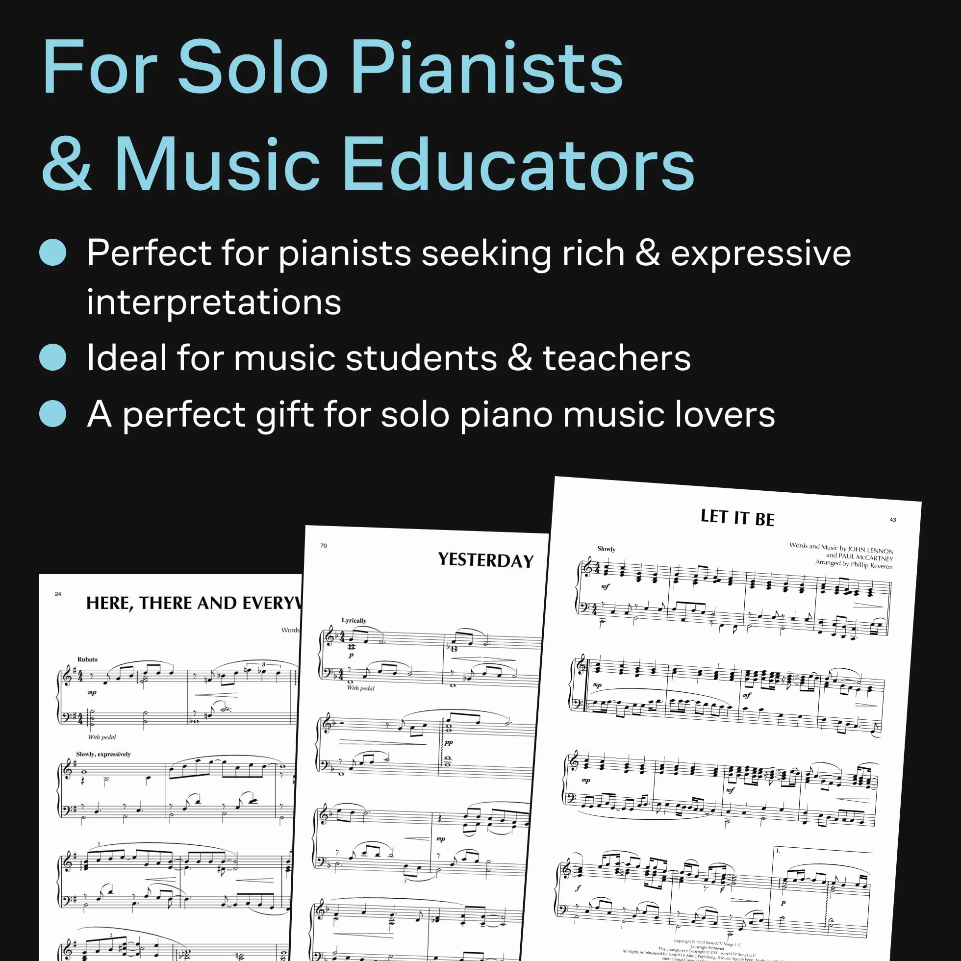 The beatles - 18 piano solos piano: Arr. Phillip Keveren the Phillip Keveren Series Piano Solo Nfmc 2024-2028 Selection