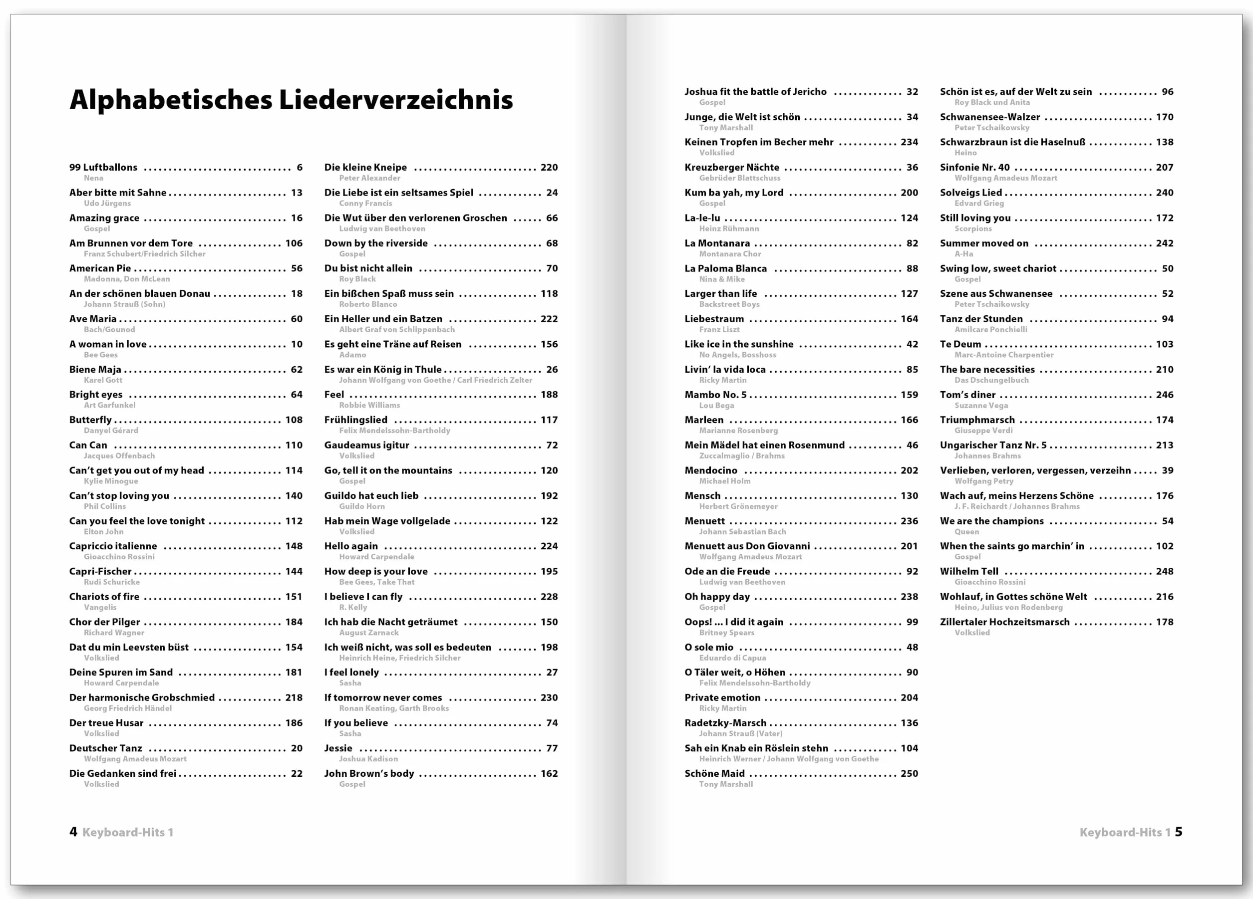 Keyboard Hits 1: 100 der schönsten Songs aus Pop, Klassik, Gospel, Schlager und Volkslied