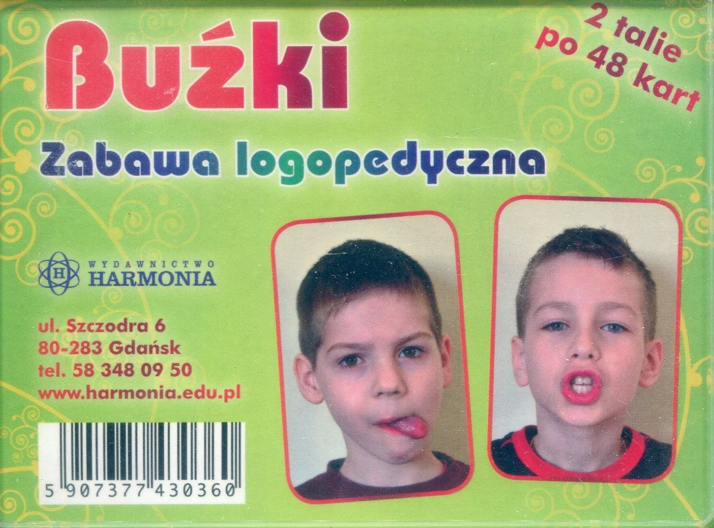 Buzki Zabawa logopedyczna 2 talie kart