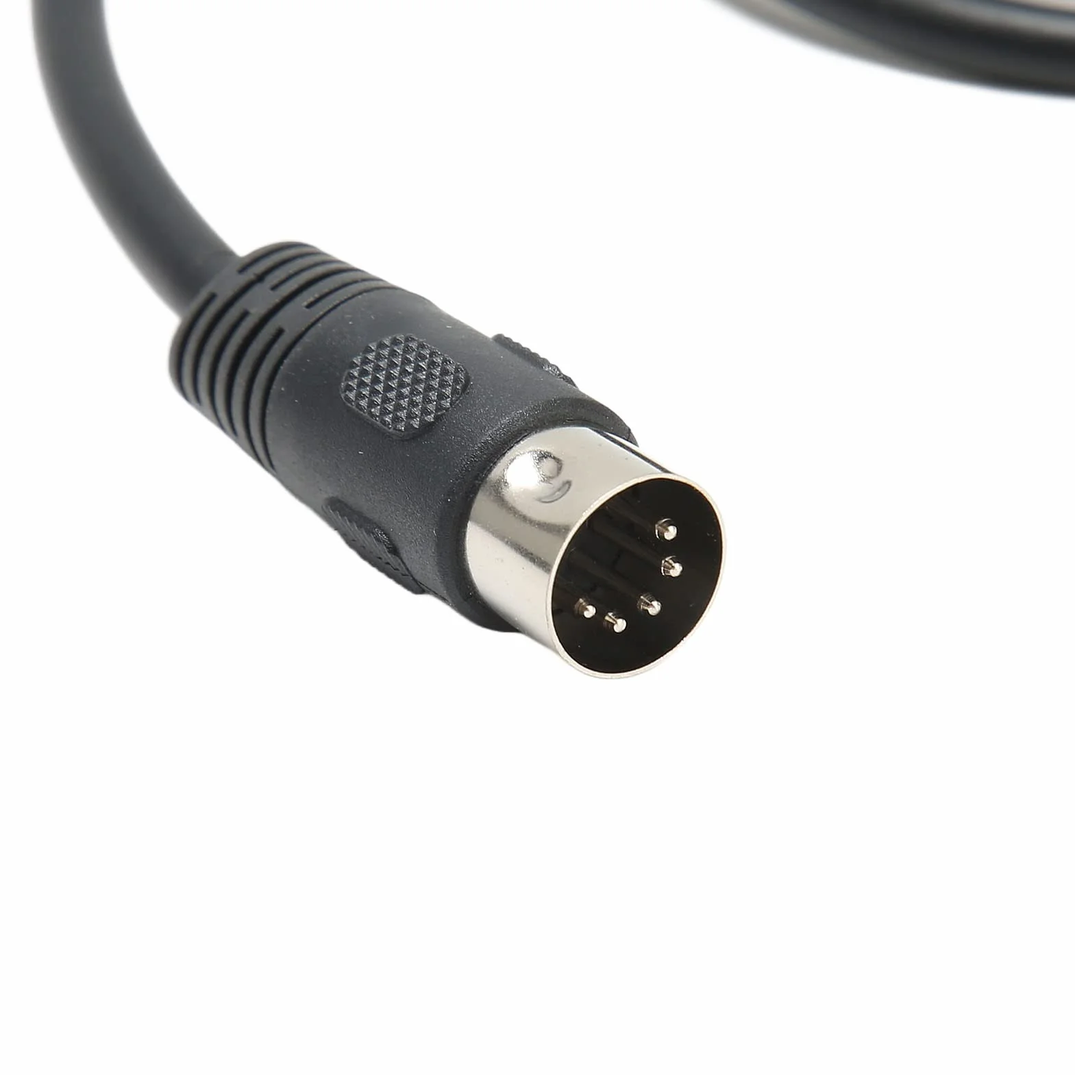 Kabel 1/4 Cala do DIN 5 Pin, 90 Stopni 6.35mm Męski na MIDI 5Pin Męski TRS Stereofoniczny Kabel Audio do Głośnika, Wzmacniacza, Miksera, Klawiatury MIDI, 4,9 Stopy