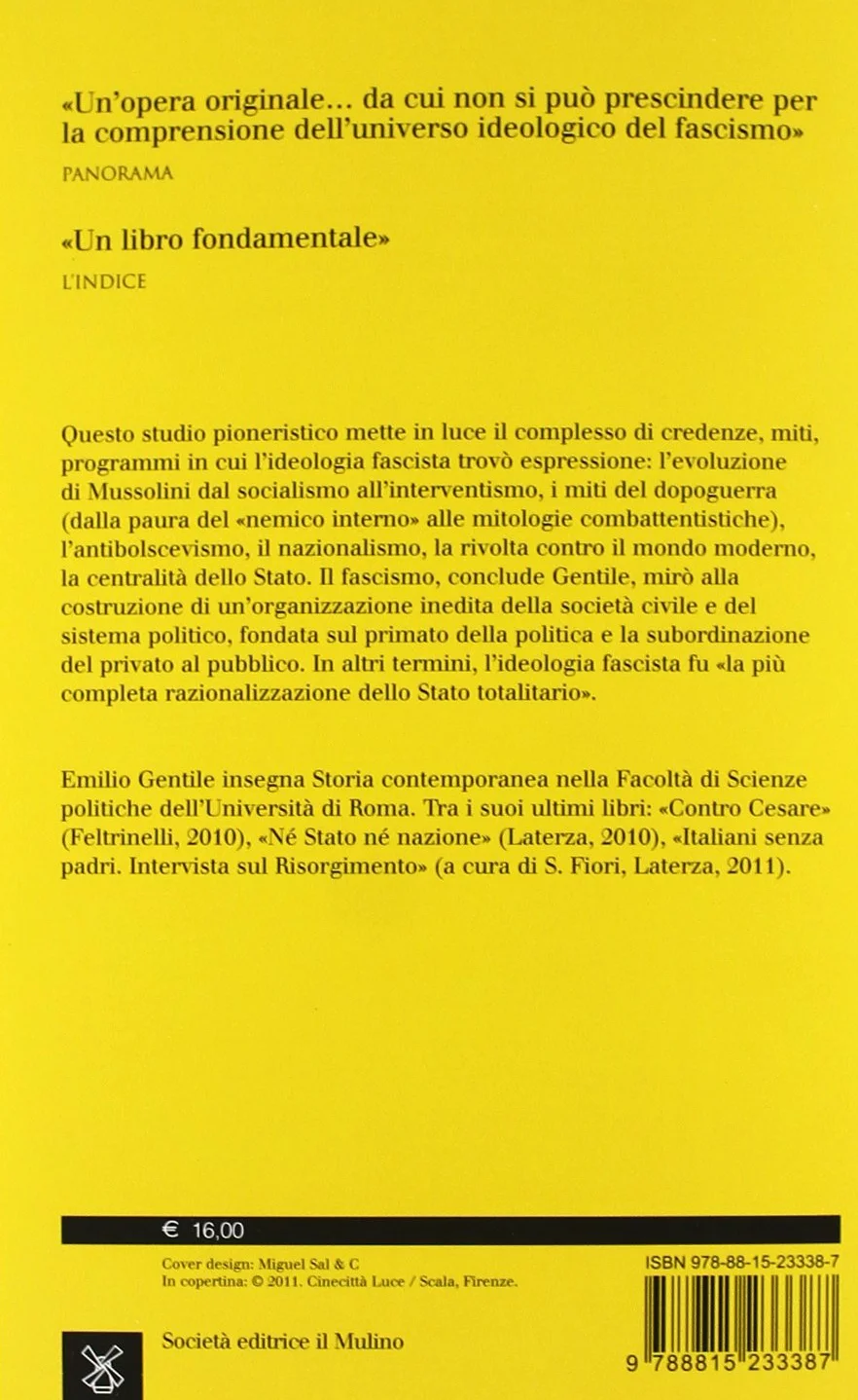 Le origini dell'ideologia fascista. 1918-1925