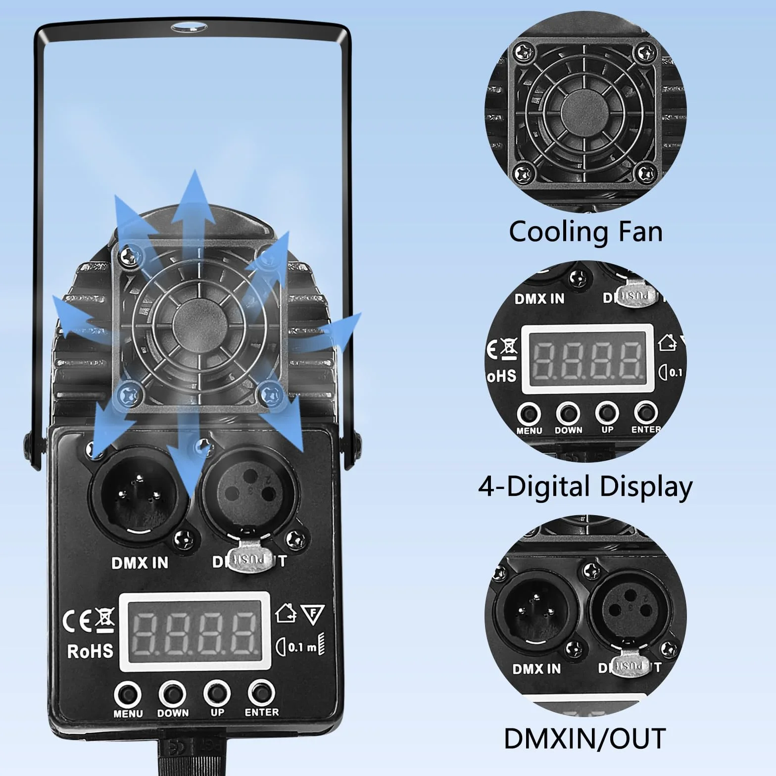Reflektor punktowy LED, 12 W, reflektor punktowy do lustra, lampa LED