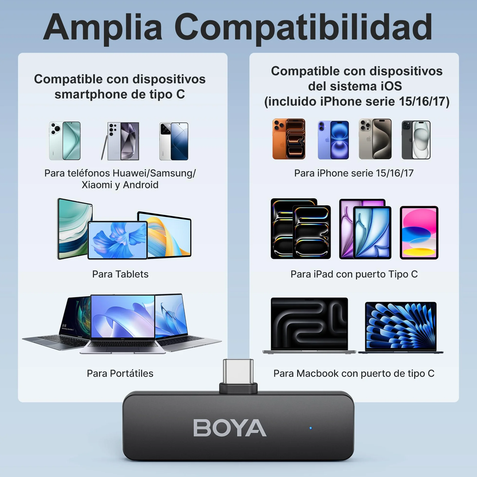 BOYA BY-V4U bezprzewodowy mikrofon krawatowy do iPhone'a 15 Android typu C telefon klips na telefon bezprzewodowy mikrofon klapowy do nagrywania wideo podcastów wywiadu strumieniowego vloga YouTube