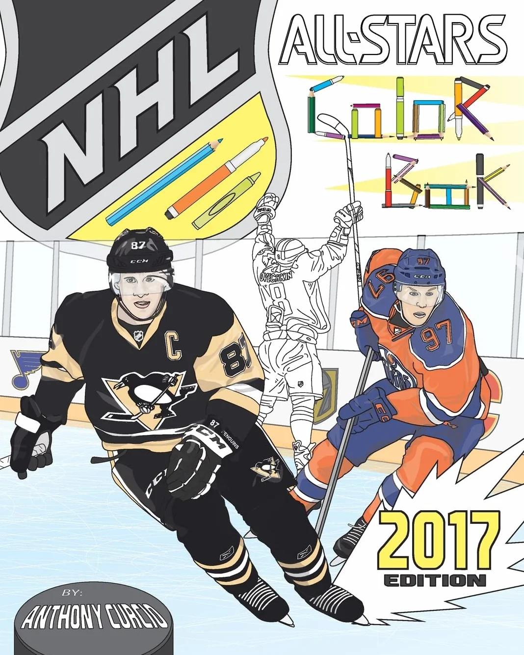 NHL All Stars 2017: Hockey Coloring and Activity Book for Adults and Kids: feat. Crosby, Ovechkin, Toews, Price, Stamkos, Tavares, Subban and 30 more!