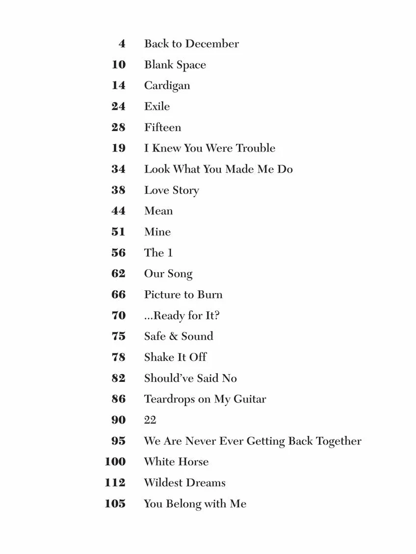Taylor Swift - Easy Guitar Anthology 2nd Edition