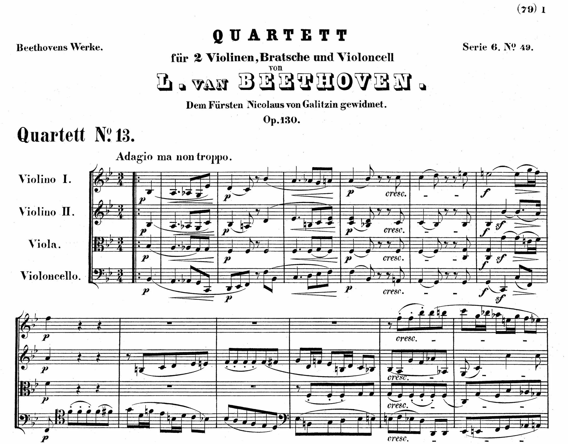 Complete String Quartets: Opp.18, 59, 74, 95, 127, 130, 131, 135, Grosse Fugue Op. 133
