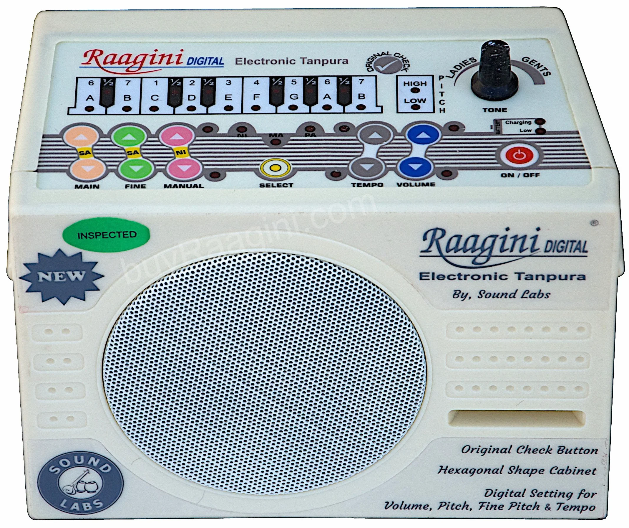 Raagini Cyfrowa elektroniczna tanpura od Sound Labs - Tambura (PDI-DG)