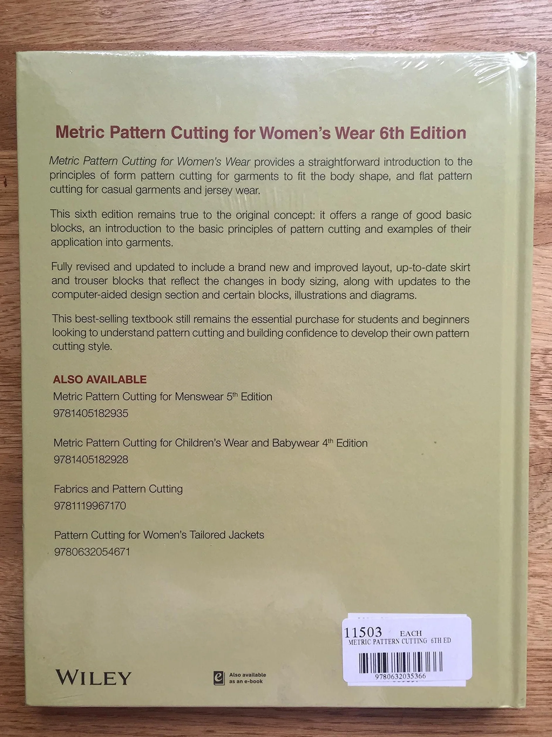 Metric Pattern Cutting for Women's Wear