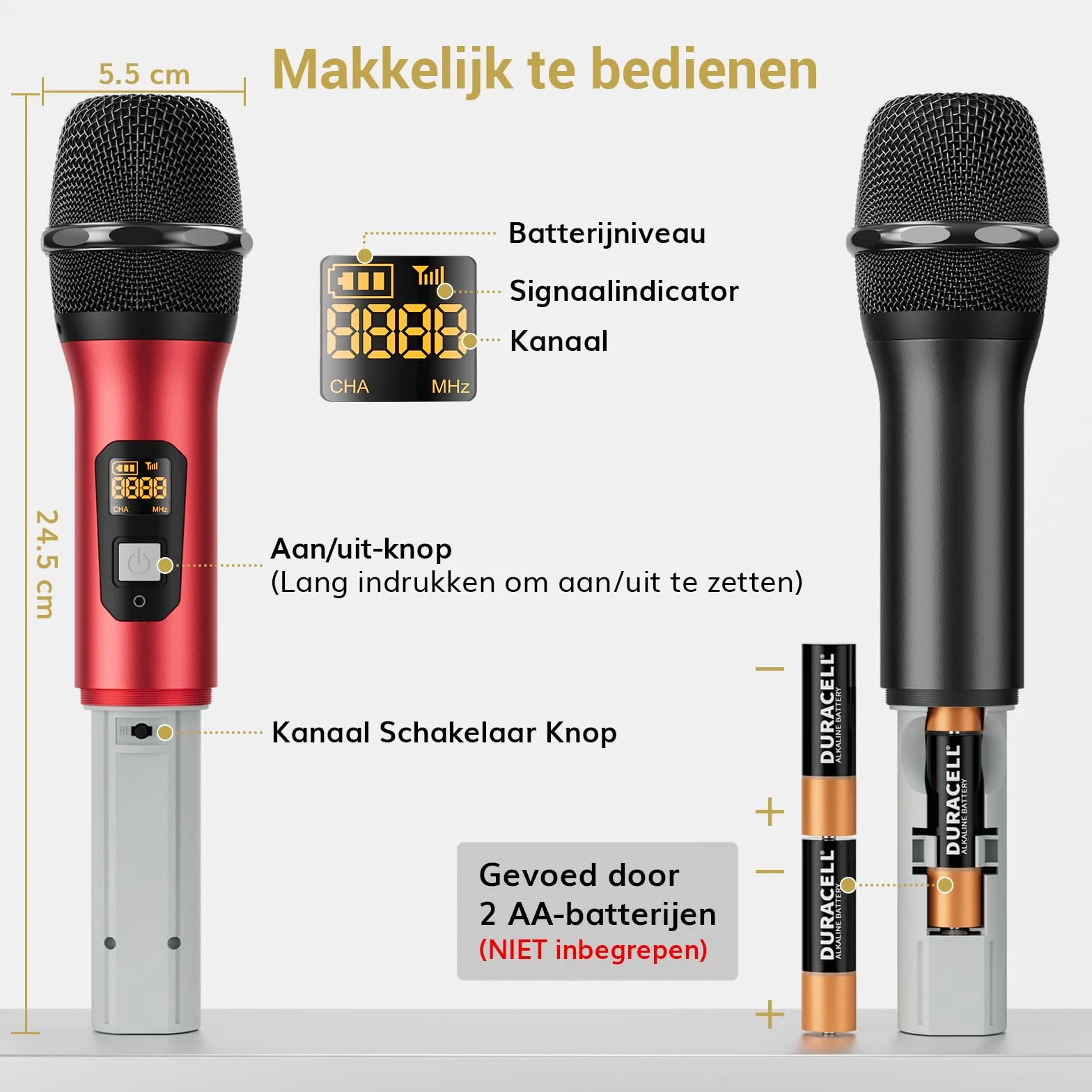 TONOR bezprzewodowy mikrofon UHF, profesjonalny, dynamiczny, podwójny mikrofon, ręczny system mikrofonowy, zestaw KTV, do karaoke, na imprezę, dla DJ, do kościoła, 60 m, TW820, Czarny i Czerwony
