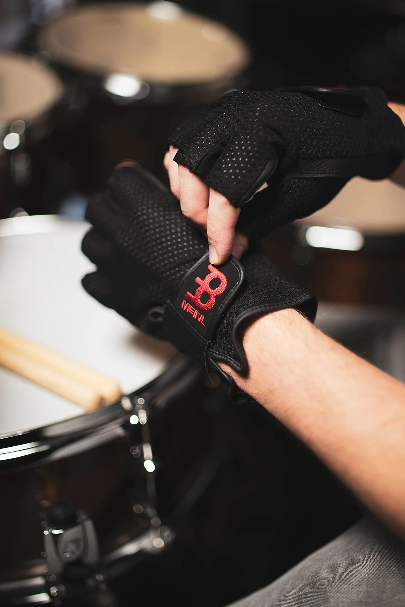 Meinl Drummer Gloves MDGFL-M, medium, w/o fingers - Towar