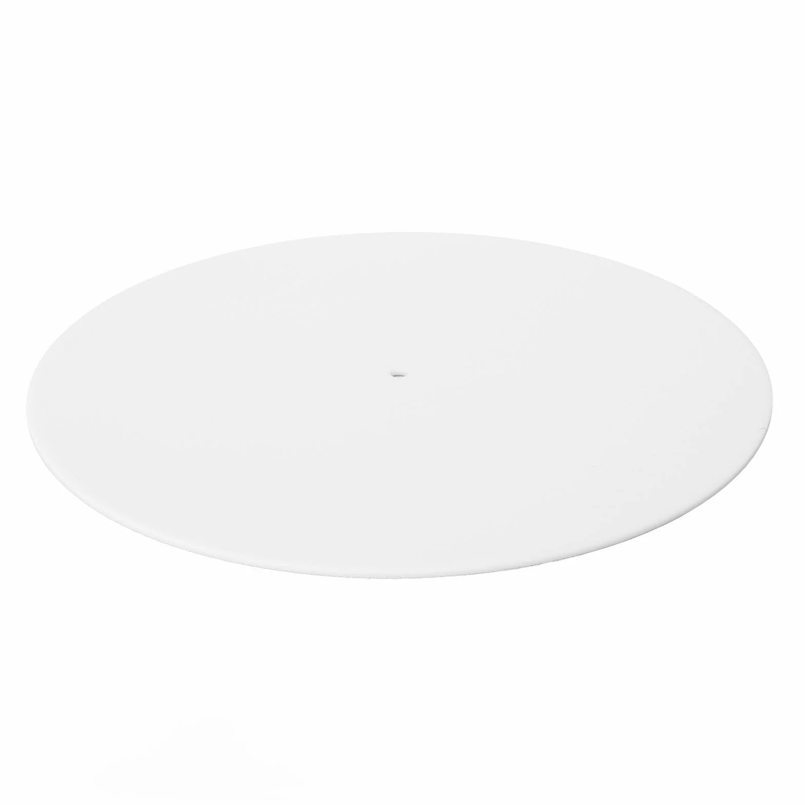 Mata Gramofonowa Płyta Talerzowa Slipmat, Slipmat Talerzowy do 12-calowego Gramofonu Winylowego w Stylu Vintage, Redukuje Hałas Powodowany Przez Kurz Statyczny (WHITE)
