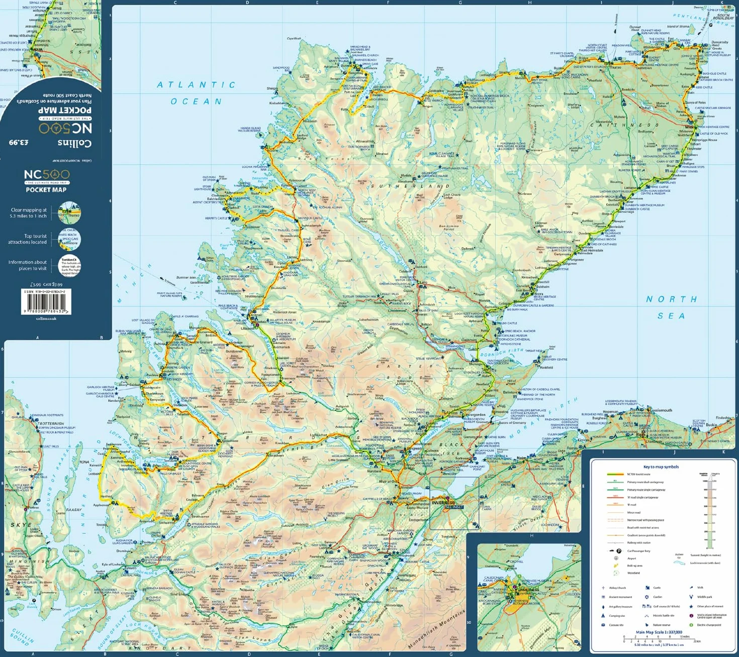 NC500 Pocket Map: Plan your adventure on Scotland’s North Coast 500 route
