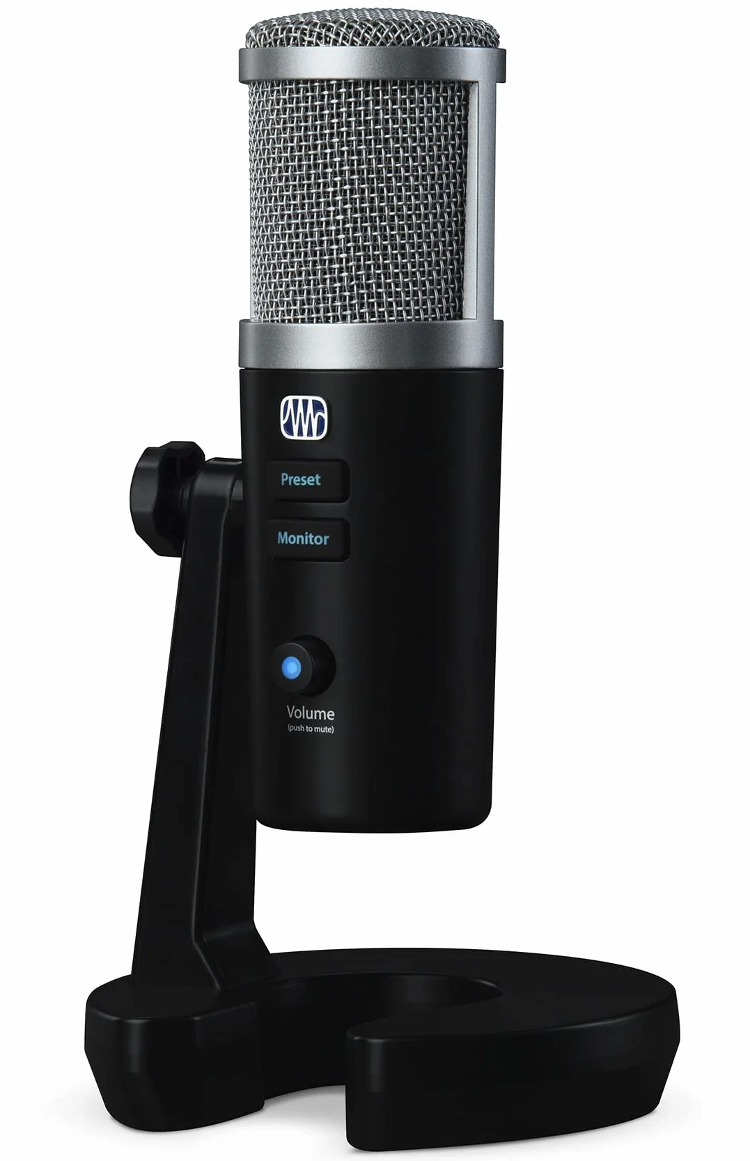 PreSonus Revelator mikrofon pojemnościowy USB z pakietem oprogramowania do podcastów, nagrywania, strumieniowania, z wbudowanymi efektami głosowymi i mieszaczem pętlowym do gier, rozmów kwalifikacyjnych przez Skype, Discord, Zoom