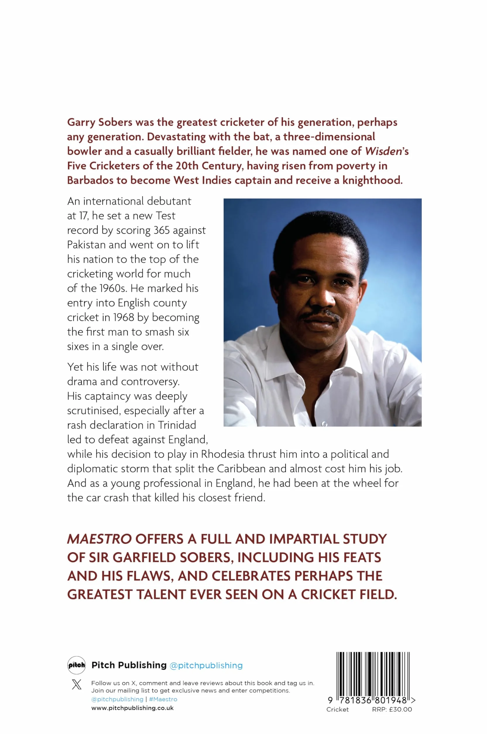 Maestro: A Portrait of Garry Sobers, Cricket's Greatest All-Rounder