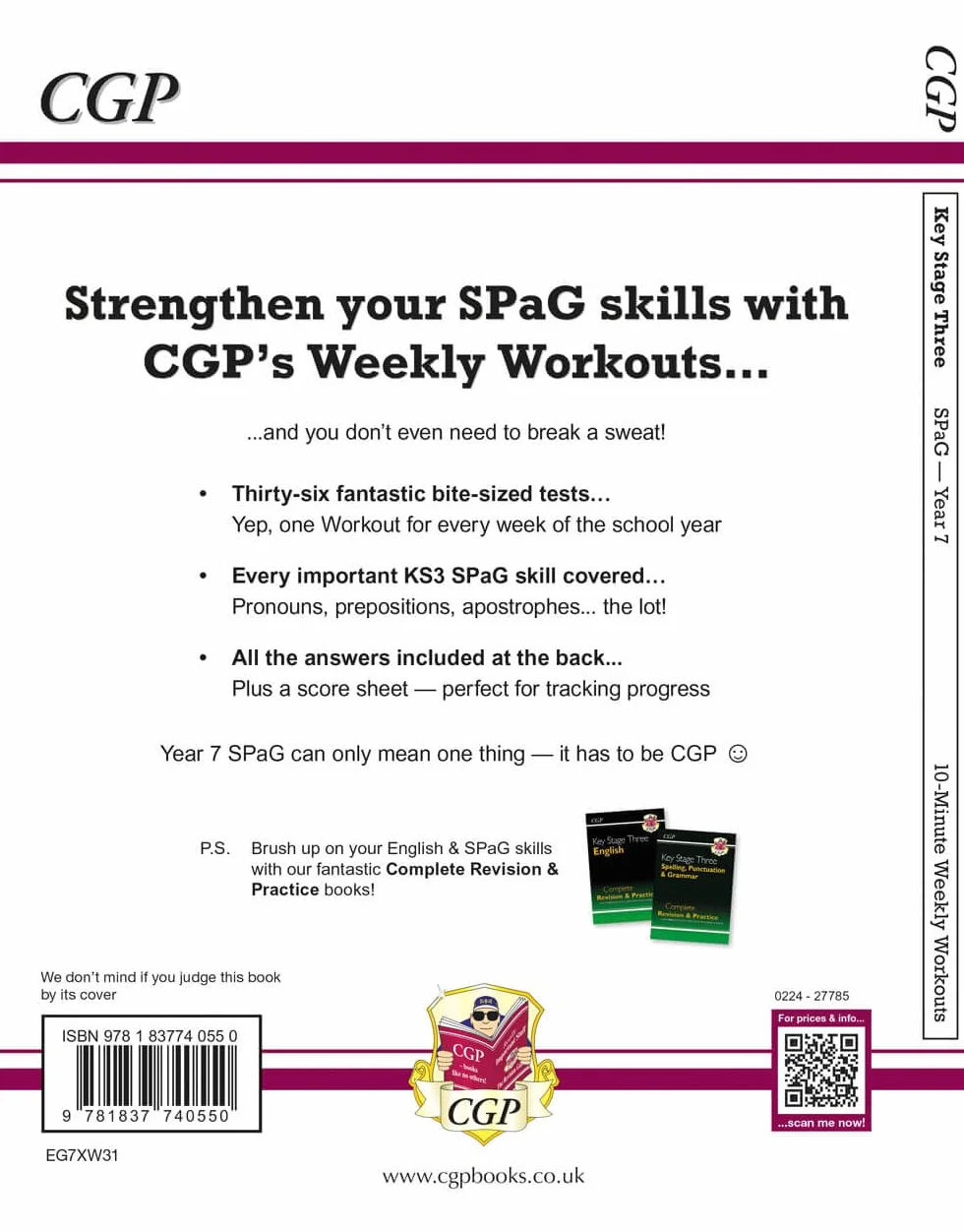 KS3 Year 7 Spelling, Punctuation and Grammar 10-Minute Weekly Workouts