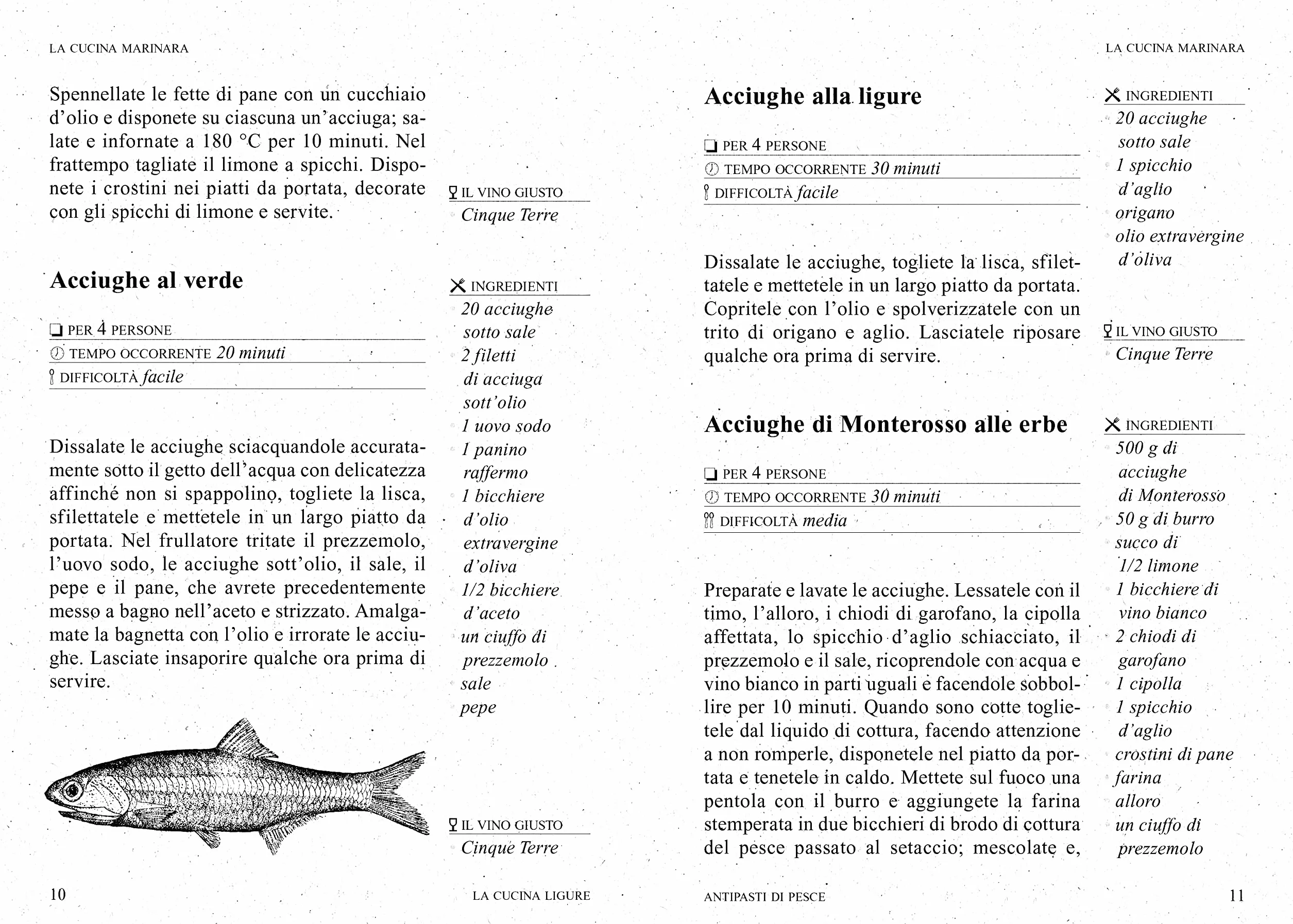 Ricette marinare della Liguria